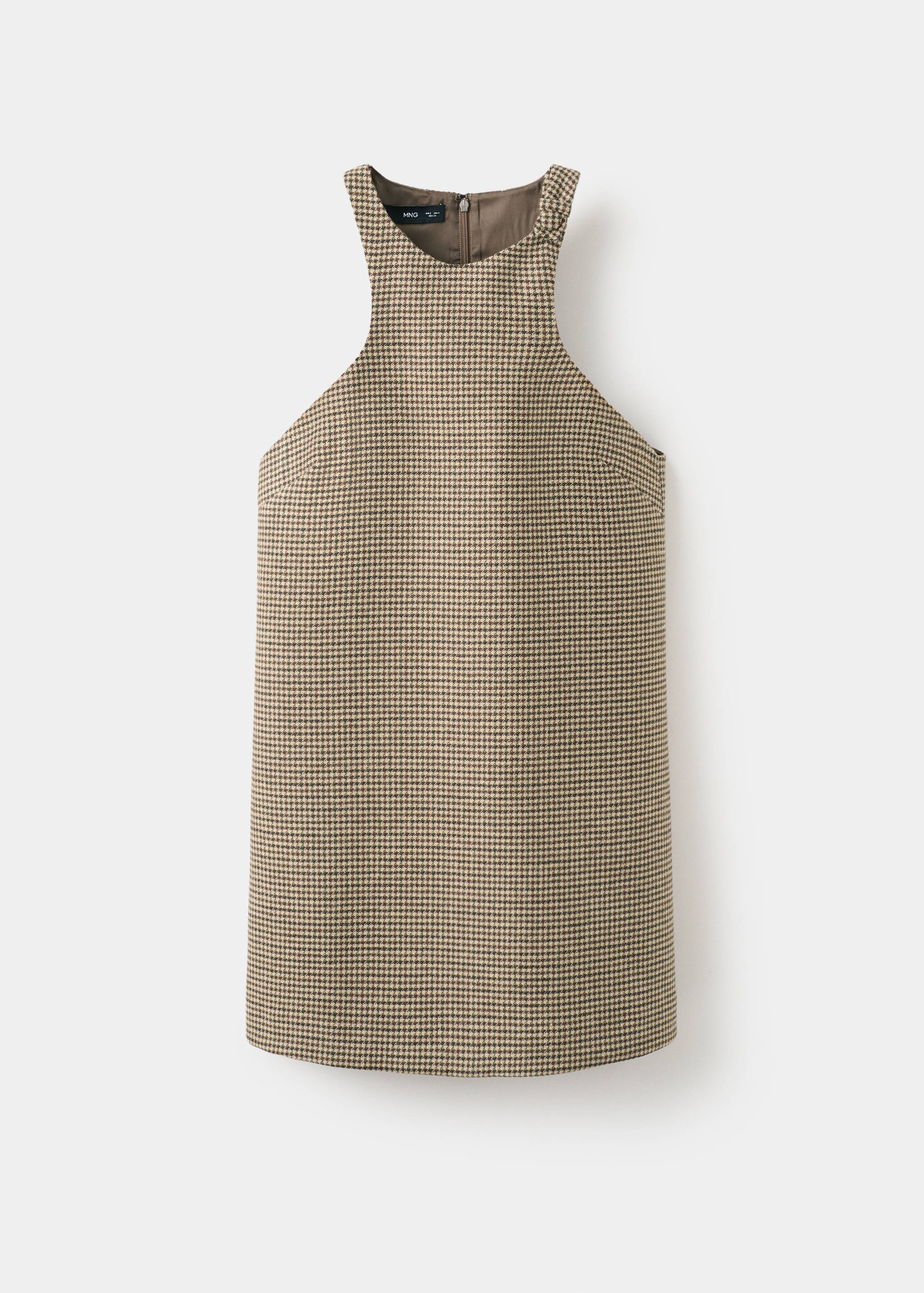 Houndstooth wool-blend dress - Article without model