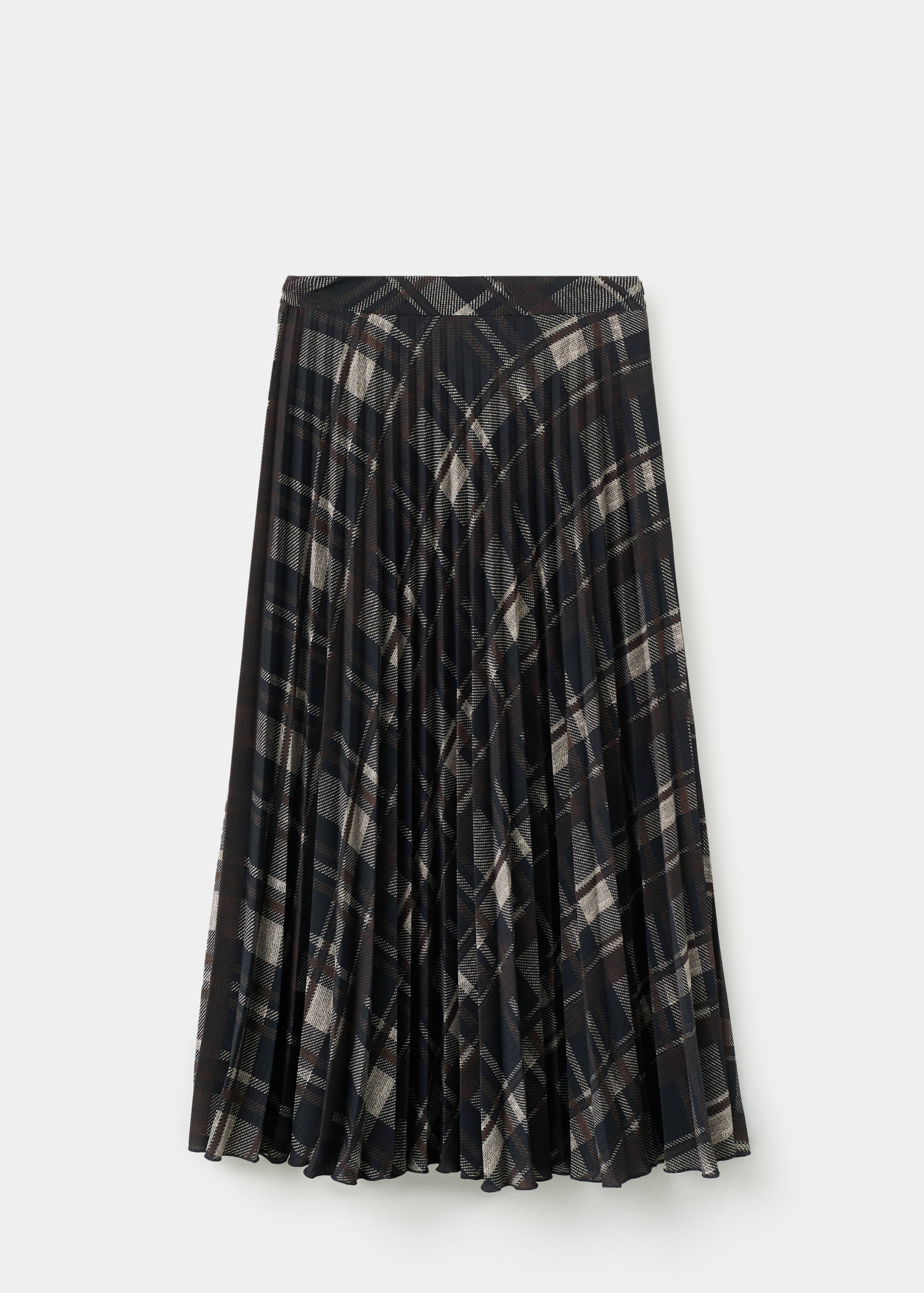 Checked long skirt - Article without model