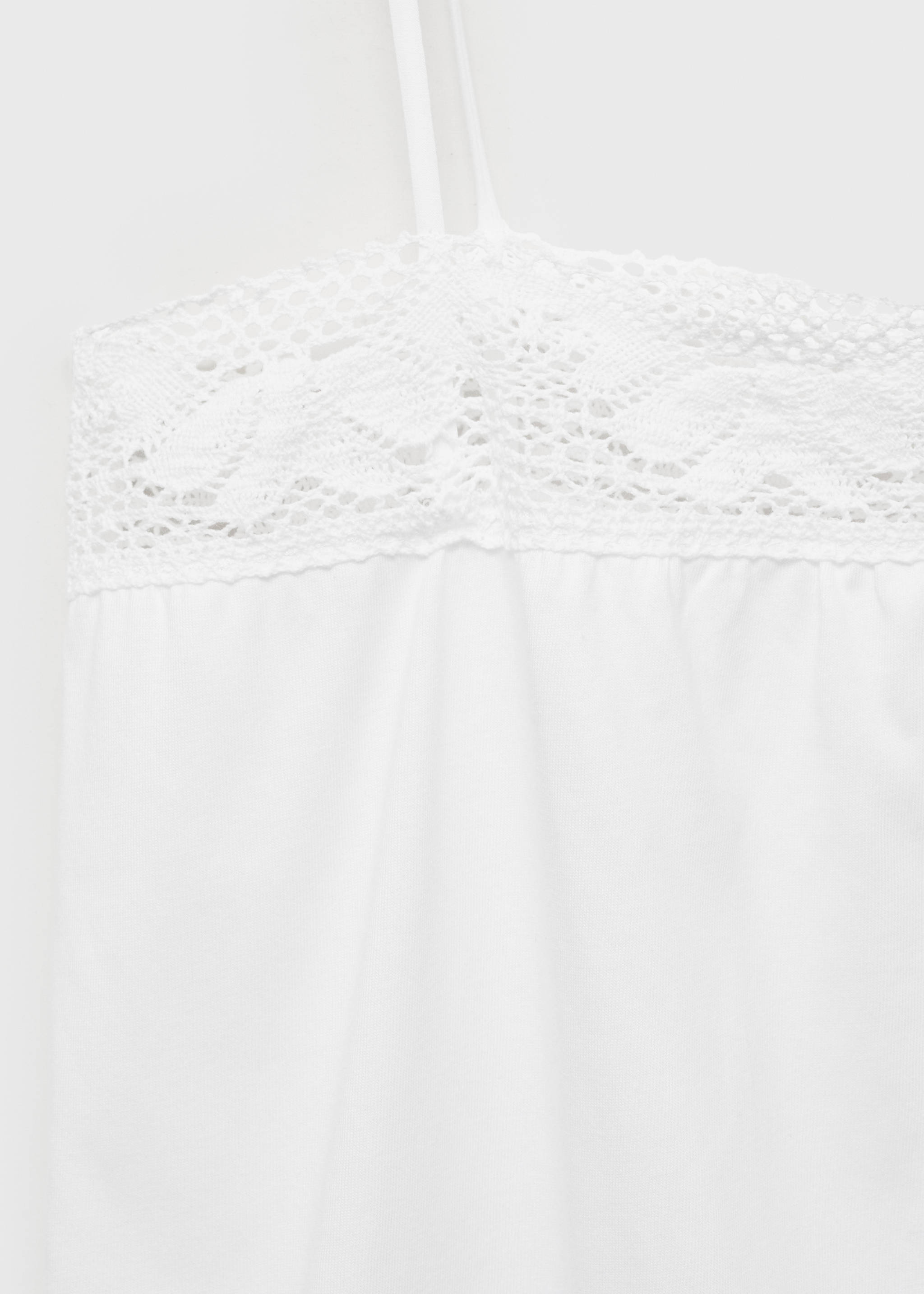 Cotton top with lace straps - Details of the article 8