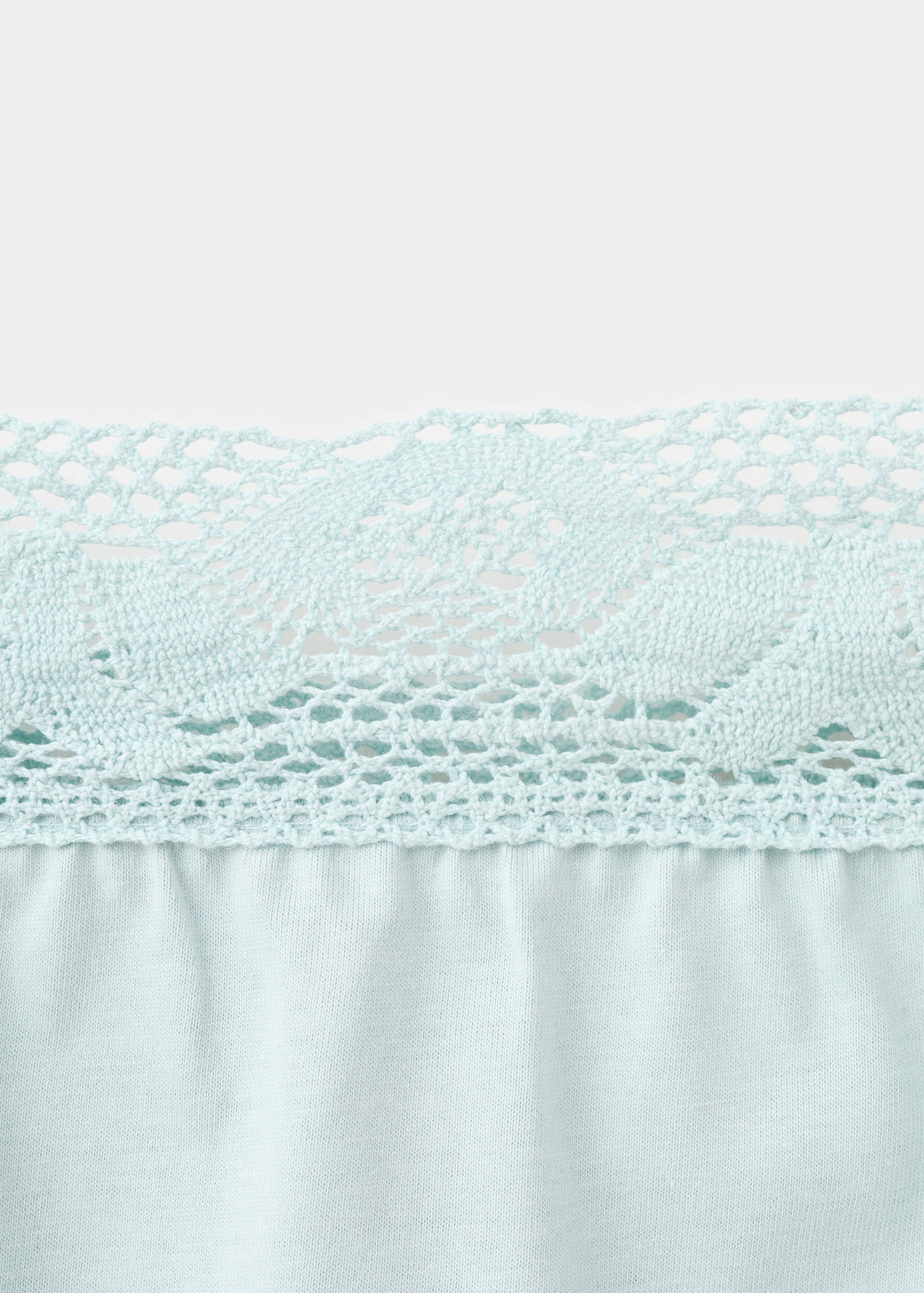 Cotton top with lace straps - Details of the article 8
