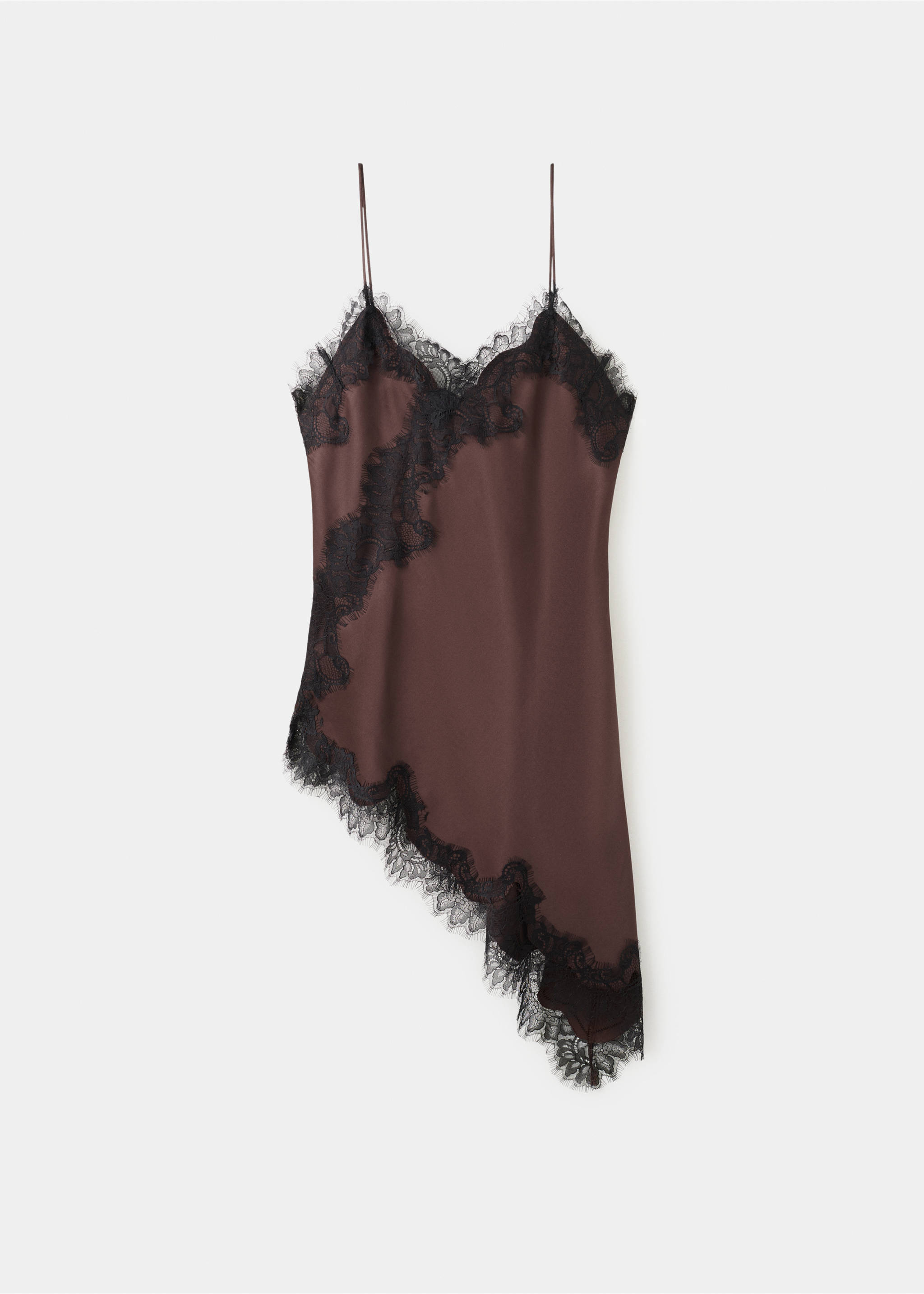 Lace top - Article without model, Burgundy. Ref: 27081326-00.