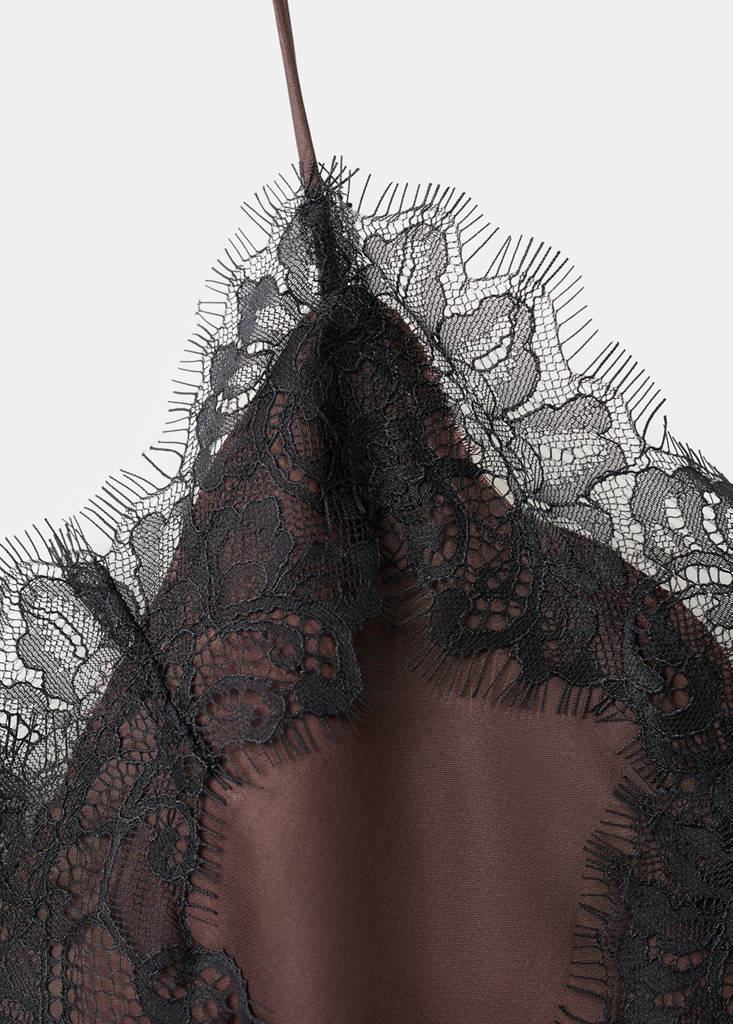 Lace top — Burgundy