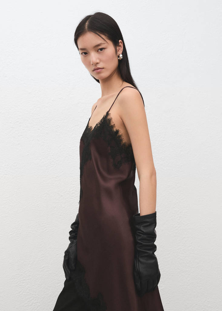 Lace top — Burgundy