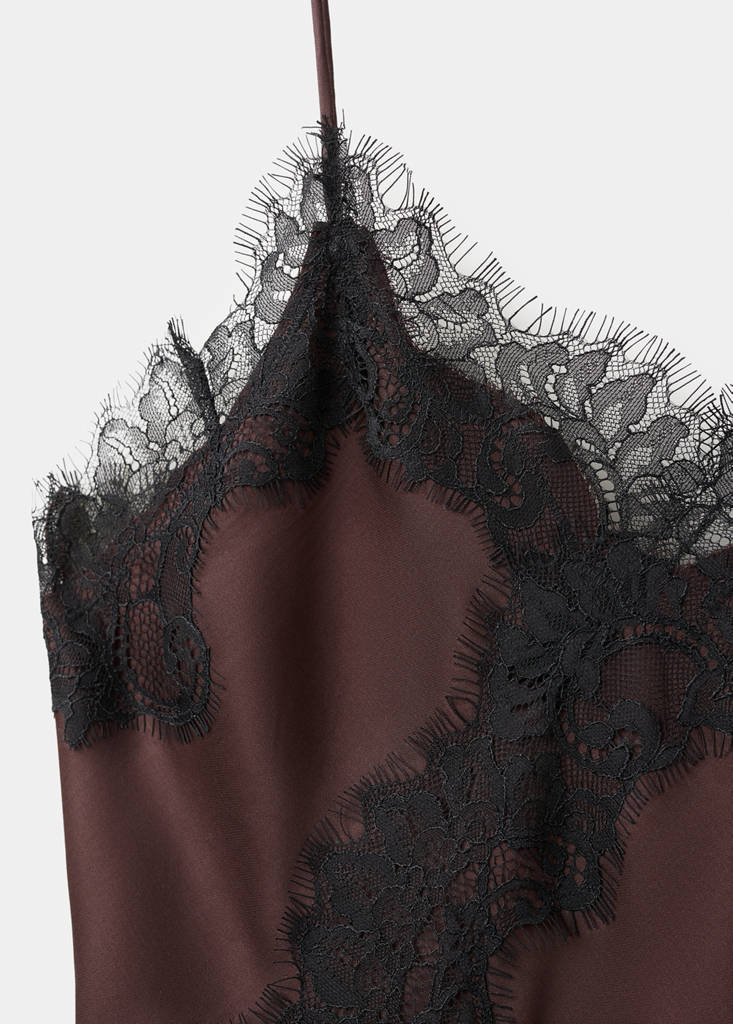 Lace top — Burgundy