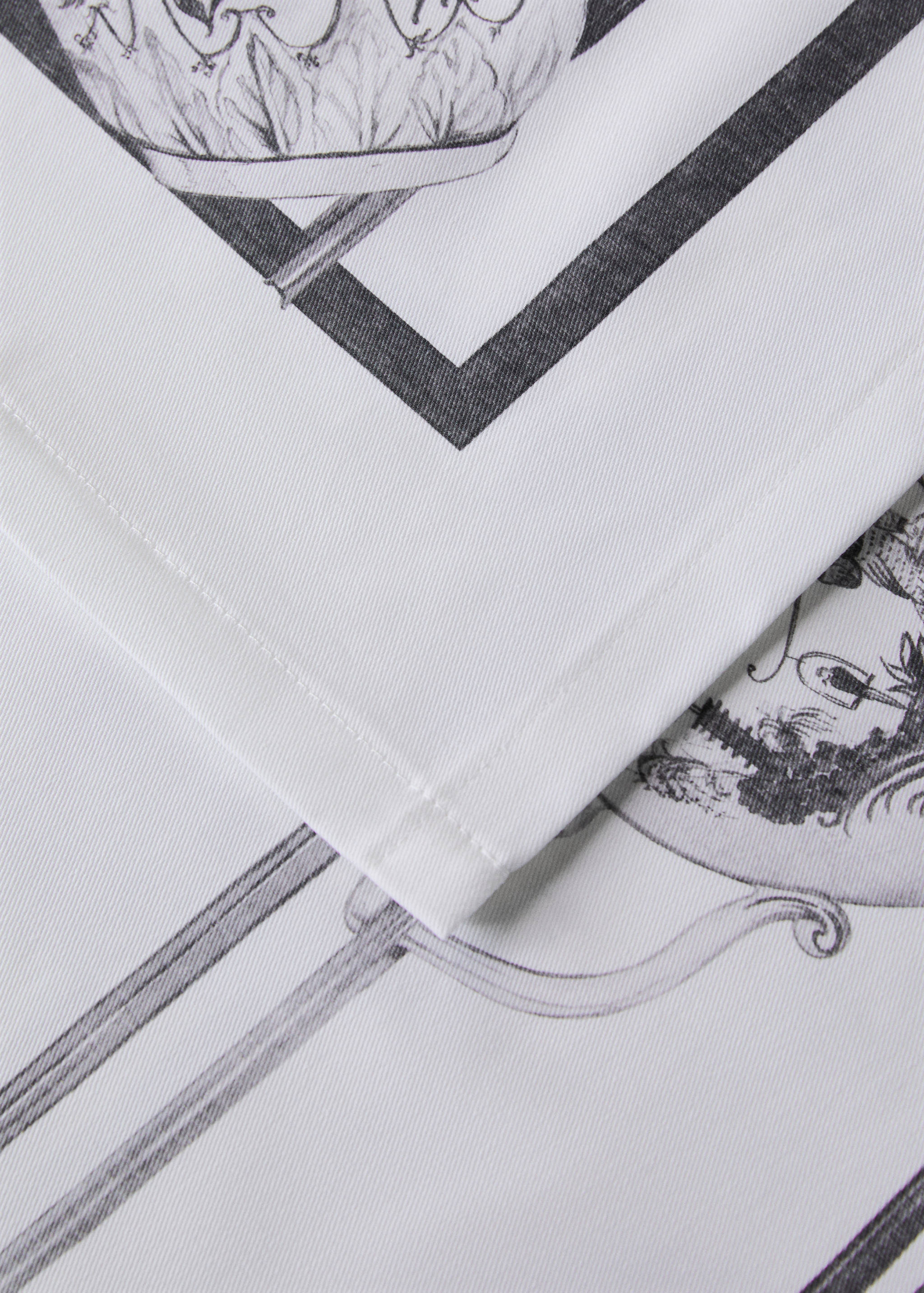 Mantel algodón estampado tazas 8 a 10 comensales - Detalle del artículo 1