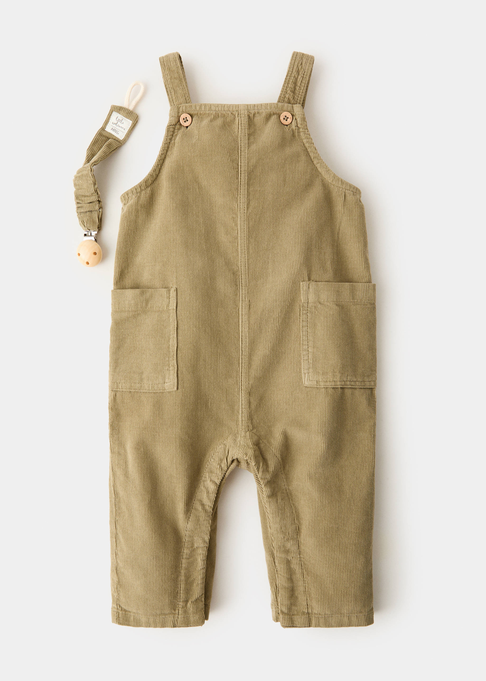 Corduroy brooch pacifier holder - Details of the article 2