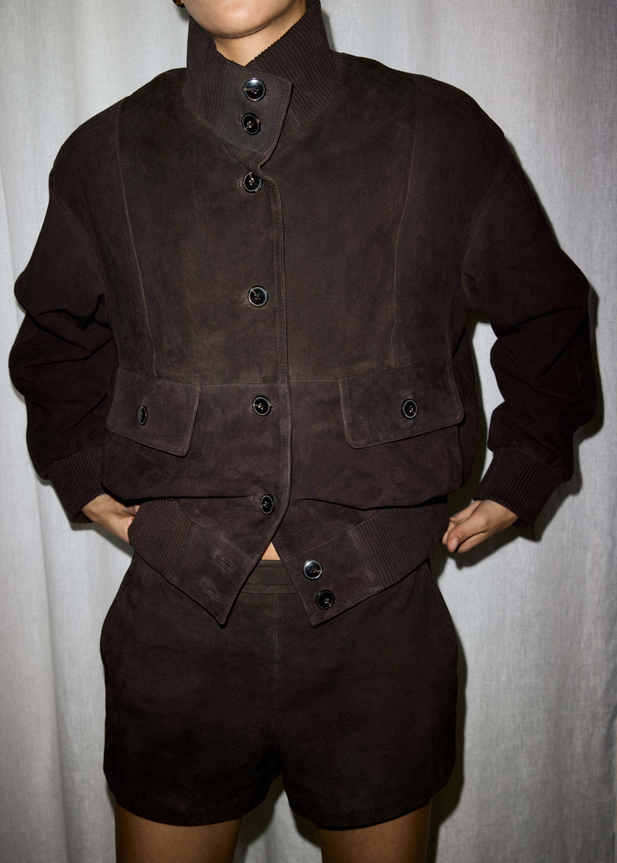 Blouson daim boutons - Détail de l'article 1