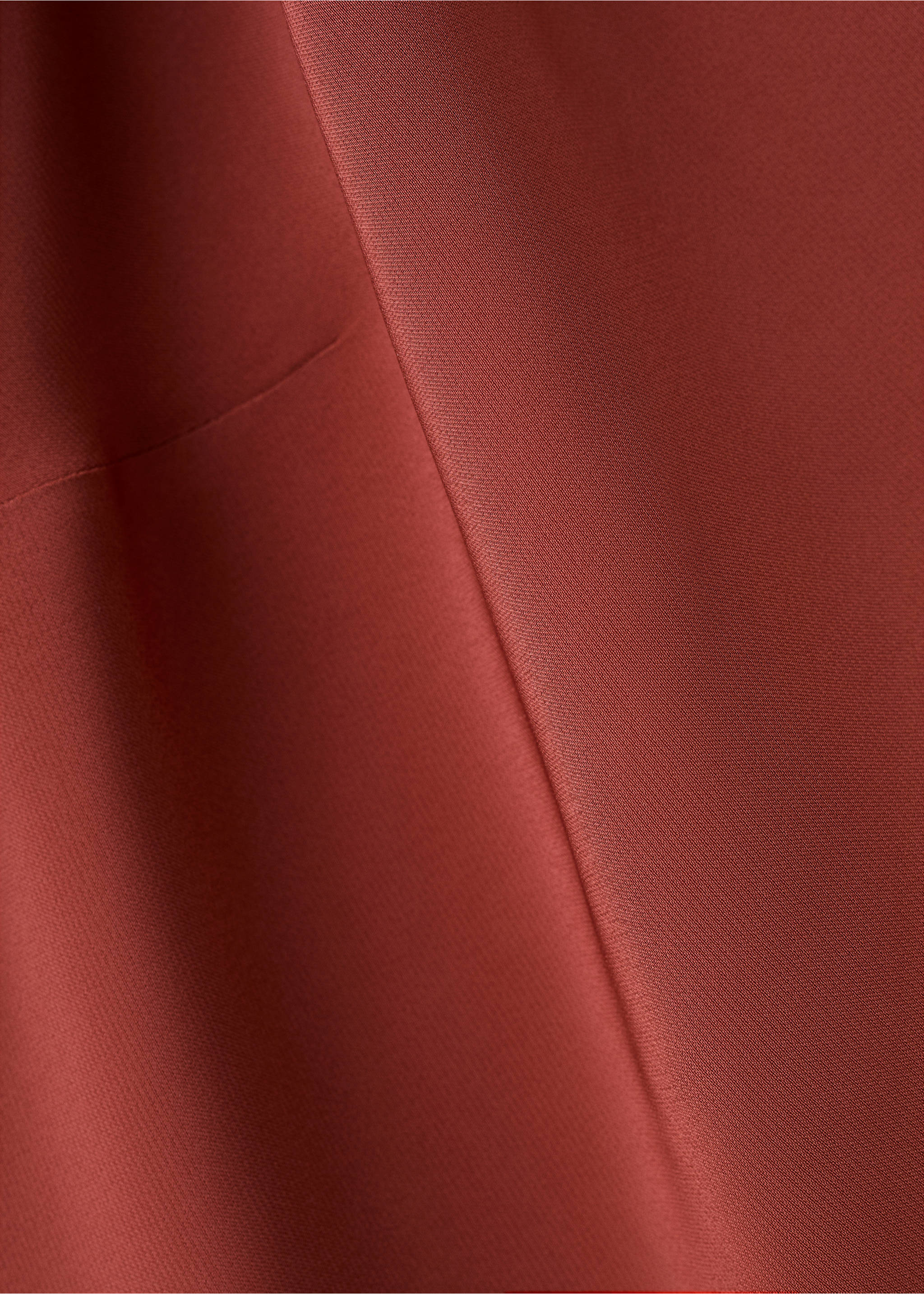 Asymetrické šaty s uzlovým ramínkem - Detail zboží 0, Bordó. Ref: 27081332-00.