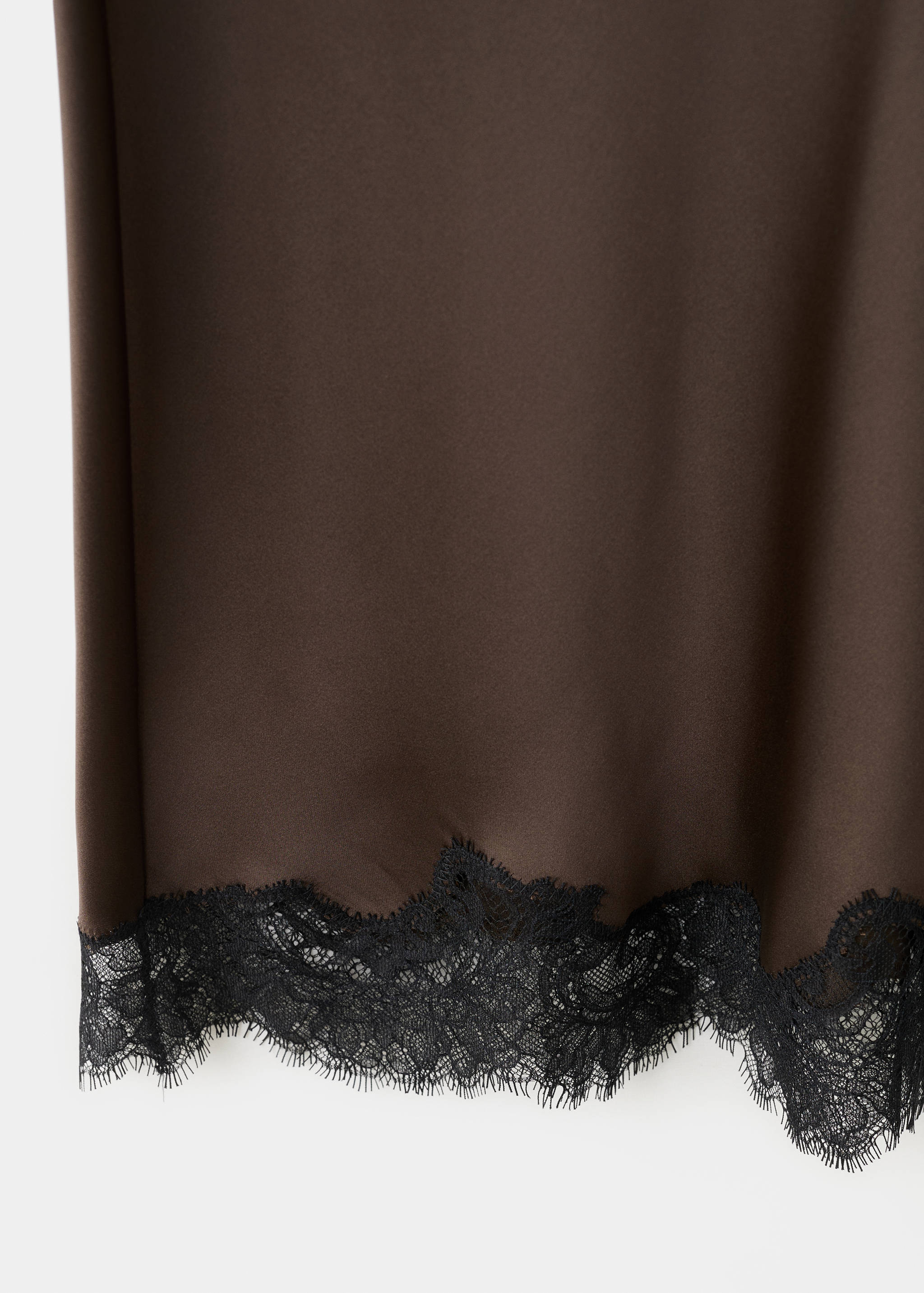 Satin lace skirt - Details of the article 0