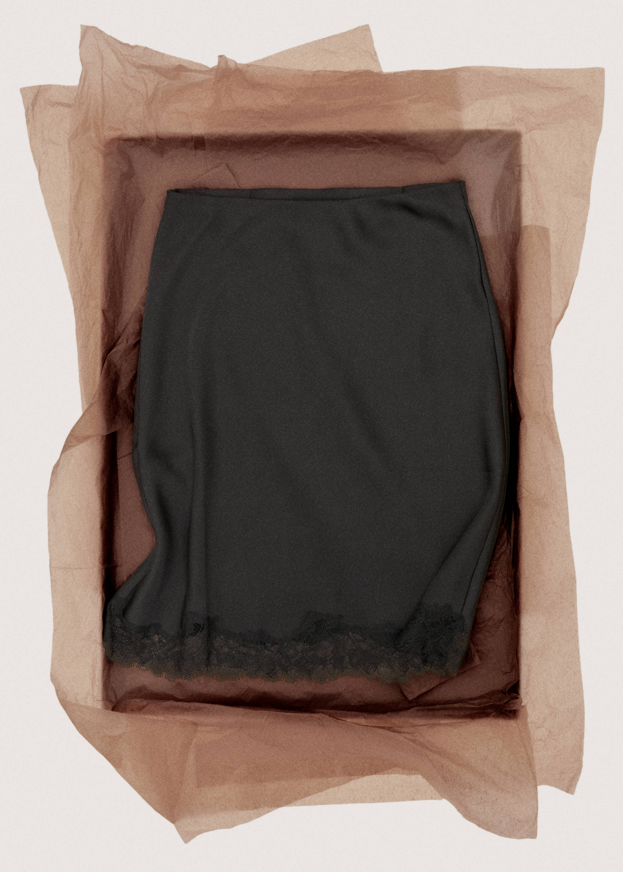 Jupe satinée dentelle - Détail de l'article 7