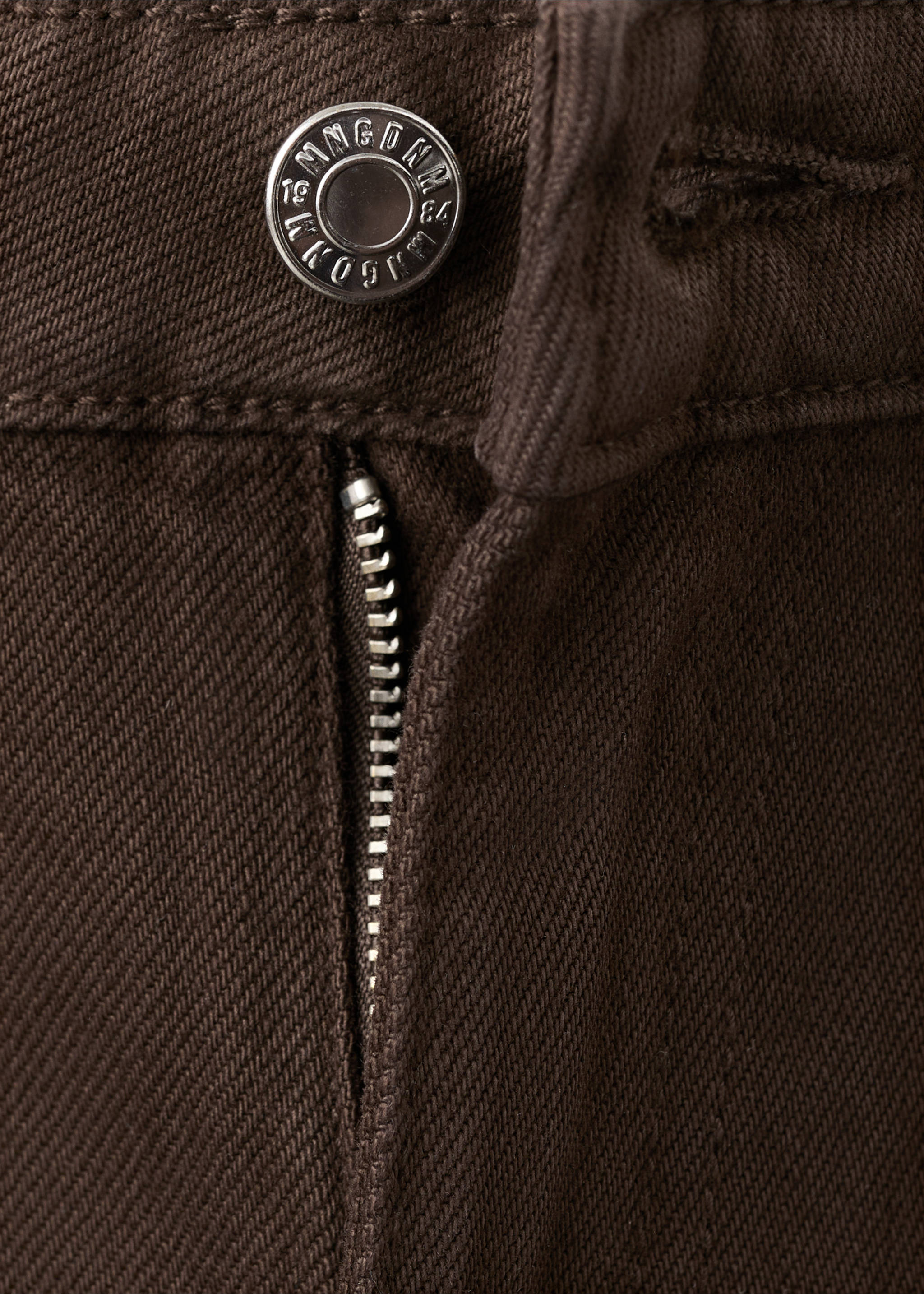 Jeans Danila wide leg tiro alto - Detalle del artículo 8, Chocolate. Ref: 27081338-00.