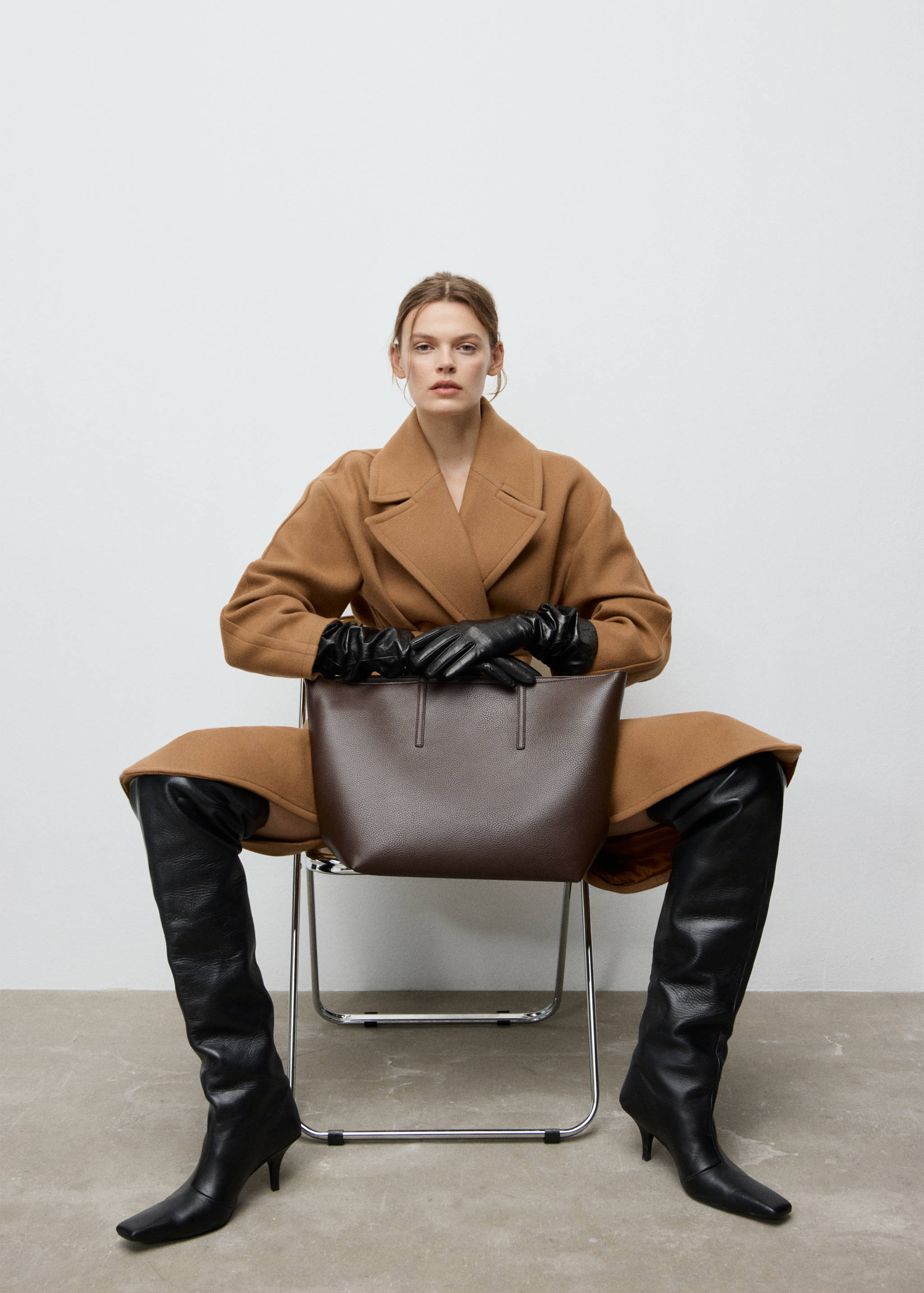 Shopper bag with double handle - General plane