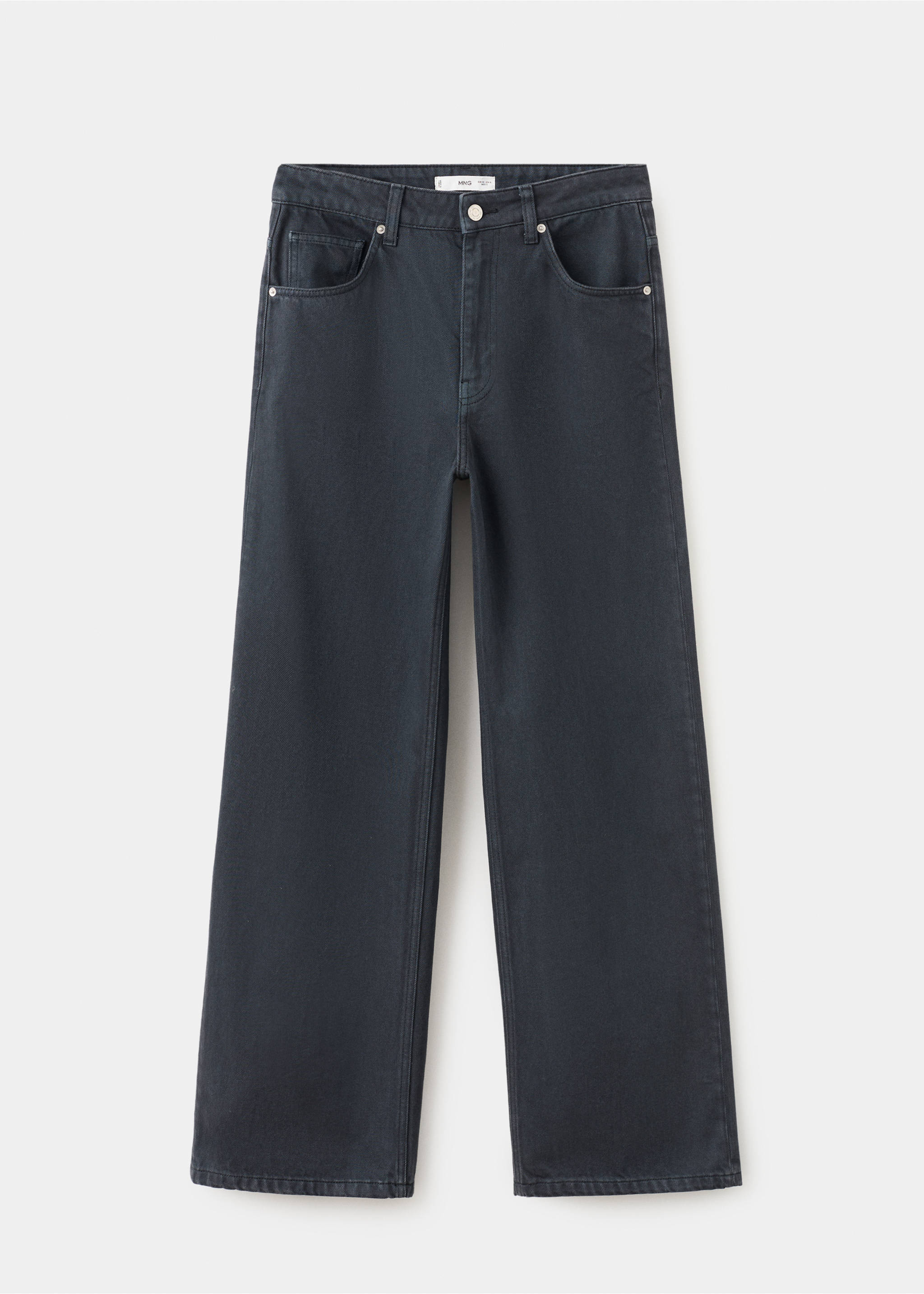 Mid-rise straight jeans - Article without model, Charcoal. Ref: 27081342-00.