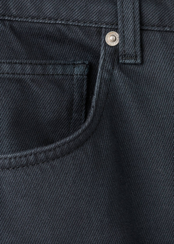 Mid-rise straight jeans — Charcoal