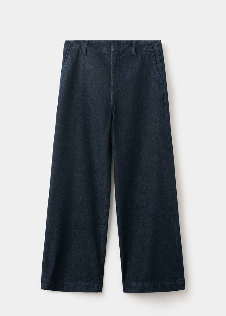 Wide leg mid-rise jeans — Open Blue