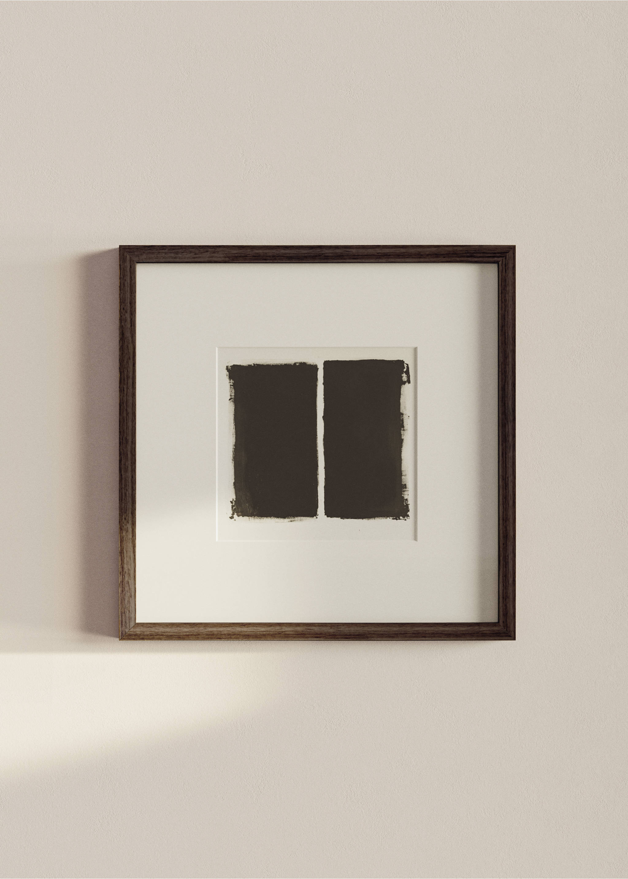 Artistic abstract-composition canvas - General plane, Black. Ref: 27081345-00.