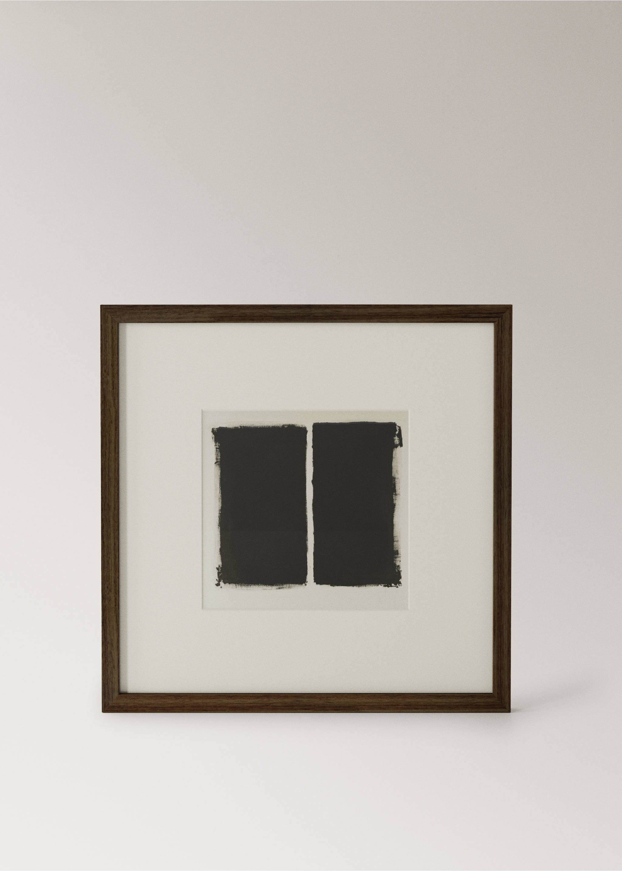 Artistic abstract-composition canvas - Article without model, Black. Ref: 27081345-00.