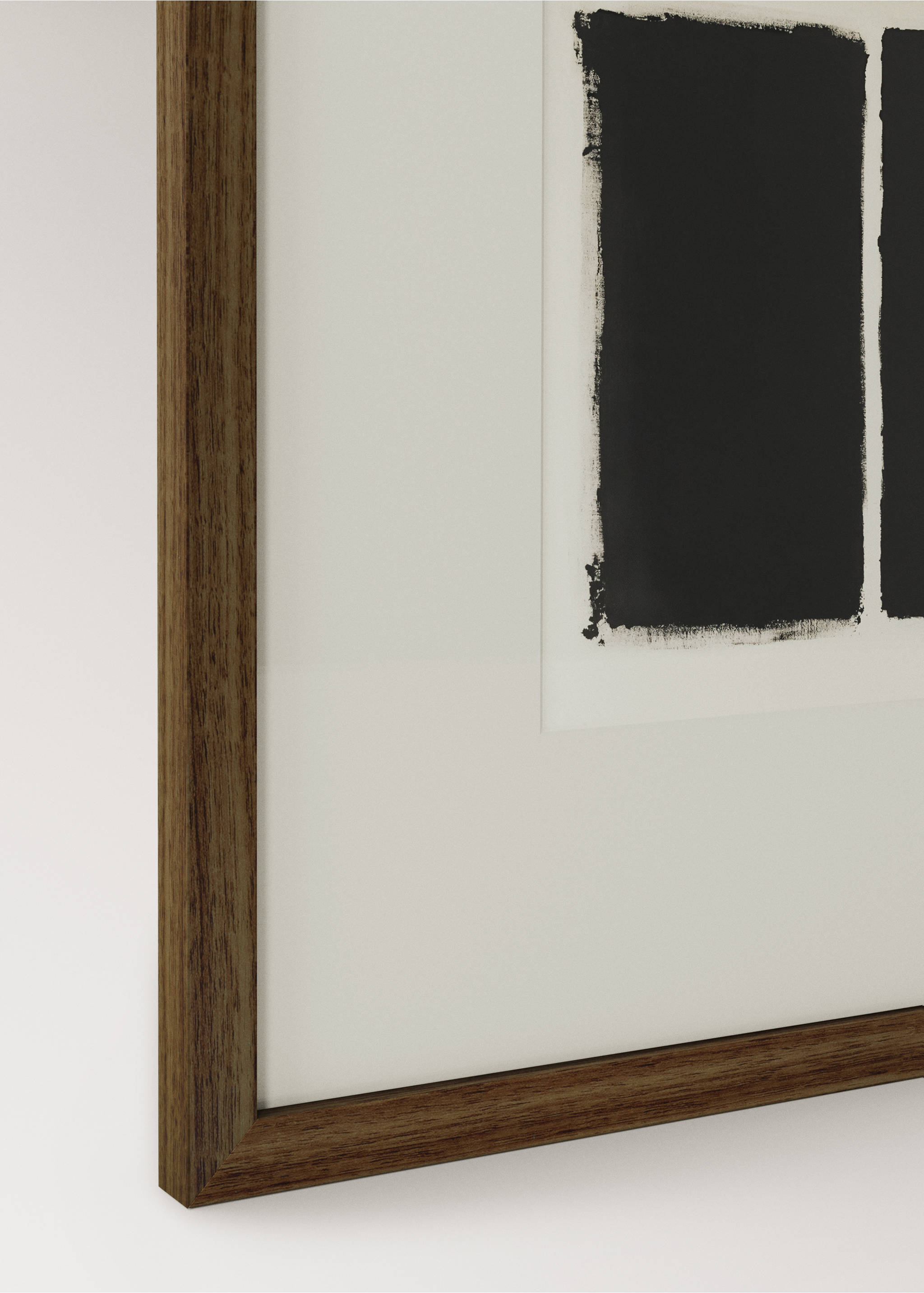 Artistic abstract-composition canvas - Details of the article 1, Black. Ref: 27081345-00.