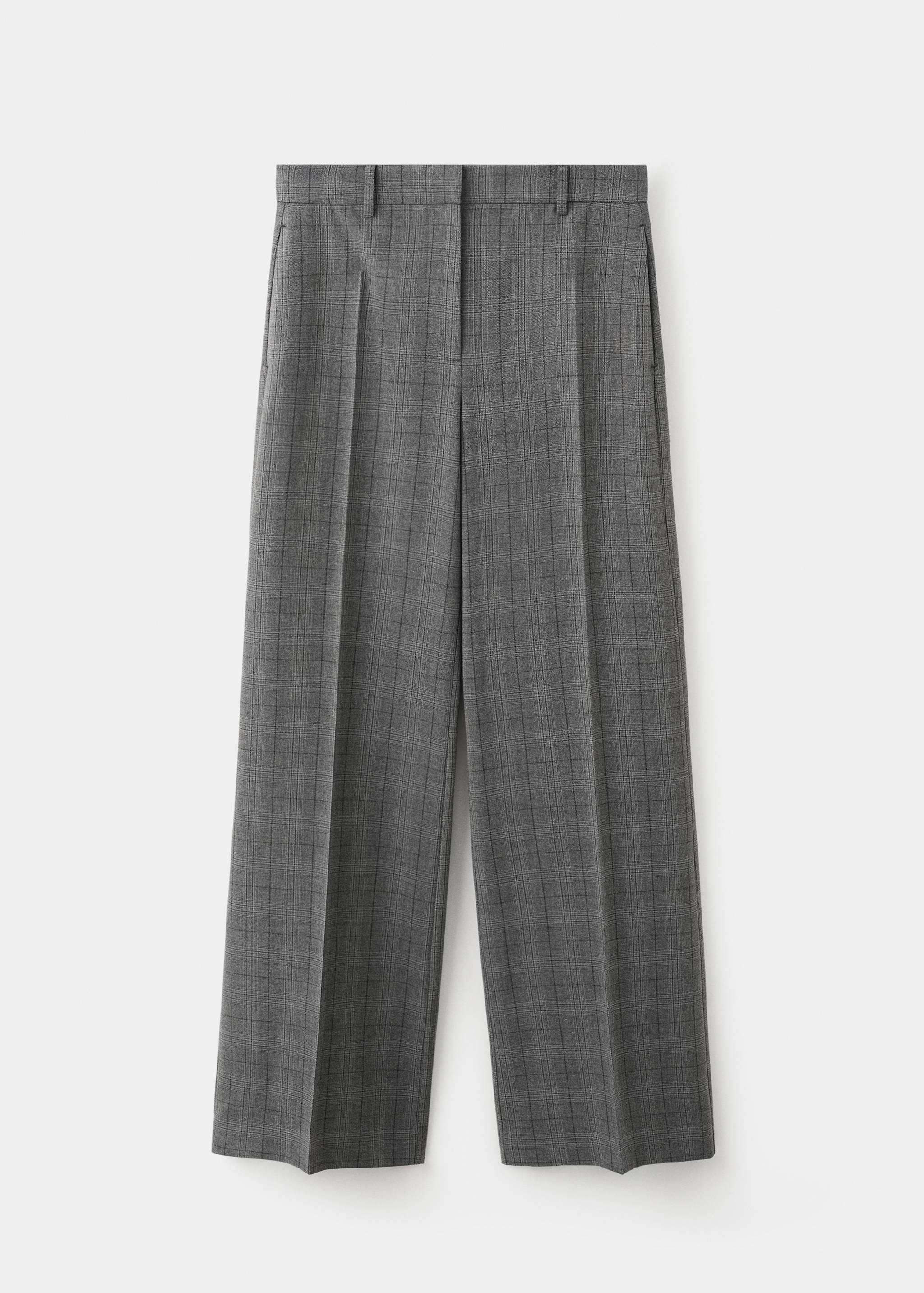 Wide leg check suit trousers - Article without model