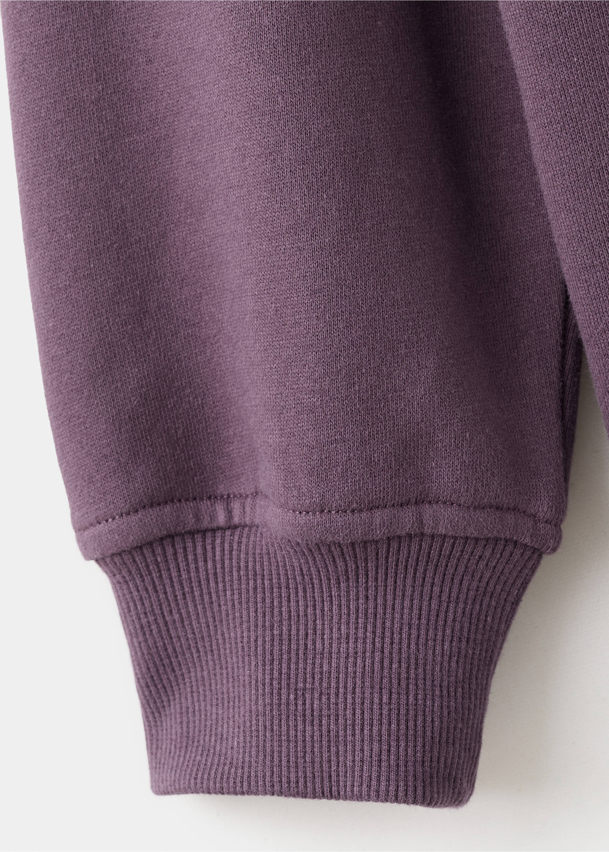 Printed cotton sweatshirt - Details of the article 0, Purple. Ref: 27081509-00.