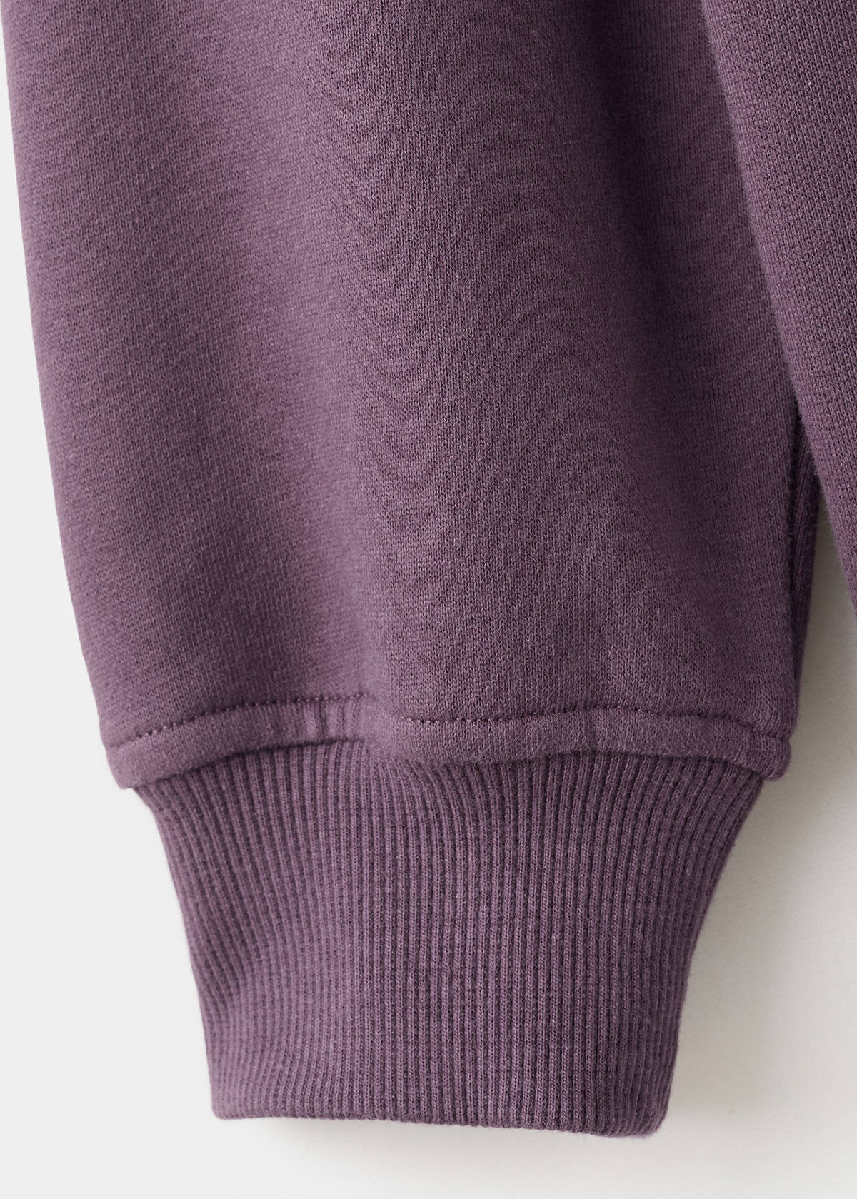 Printed cotton sweatshirt — Purple
