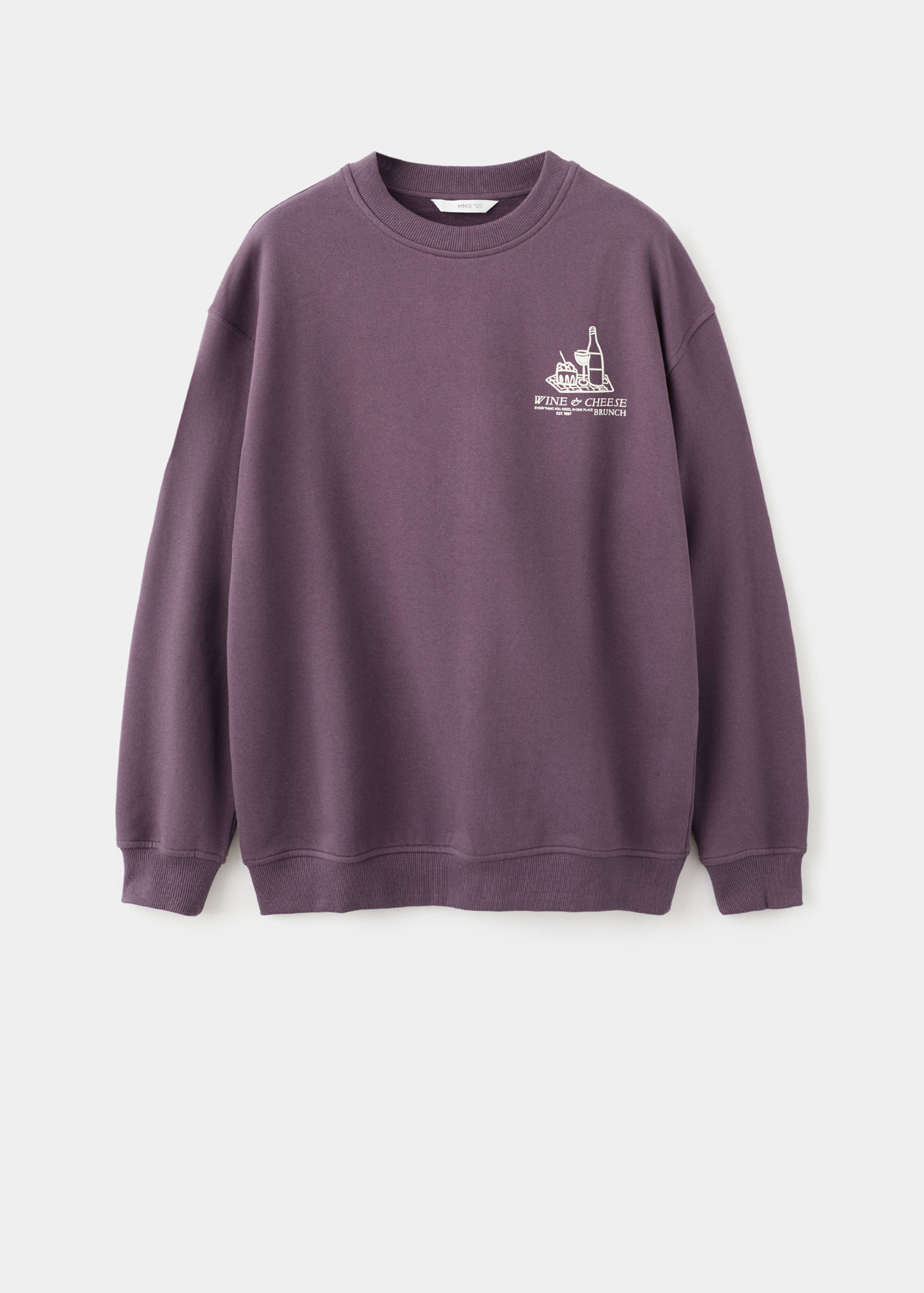 Gemustertes Baumwoll-Sweatshirt - Artikel ohne Model