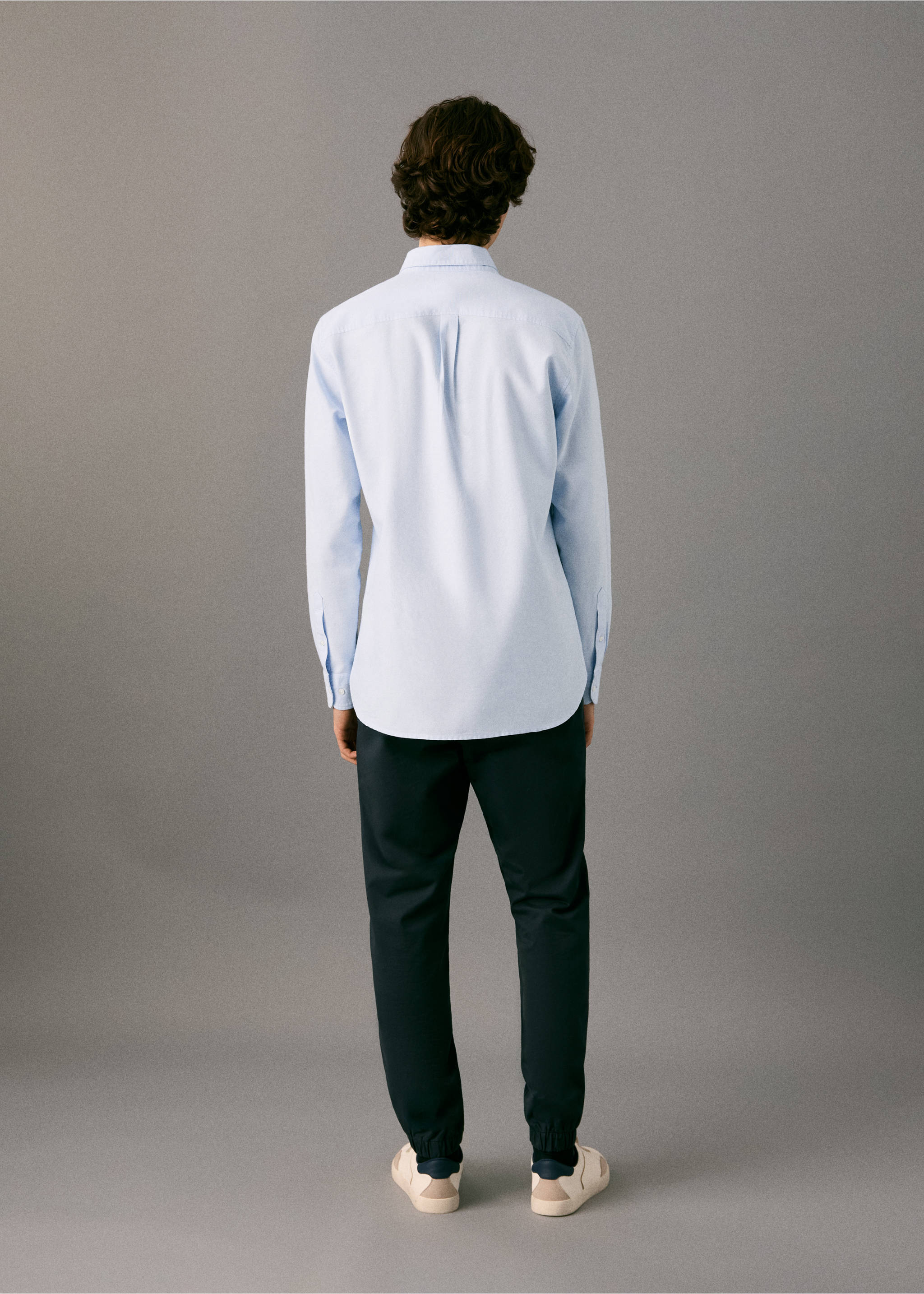 100% cotton dress shirt - Reverse of the article, Sky Blue. Ref: 27081510-00.