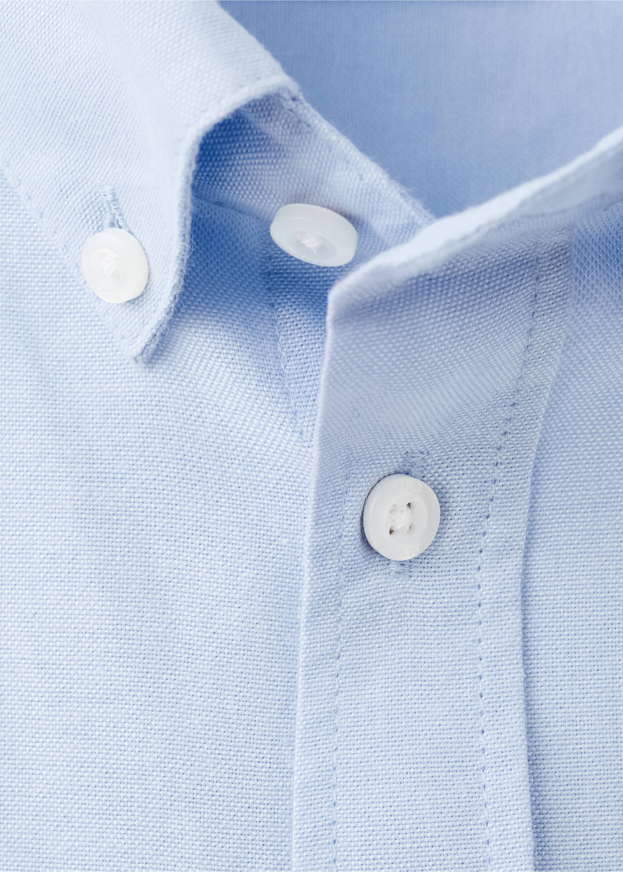 100% cotton dress shirt - Details of the article 8, Sky Blue. Ref: 27081510-00.