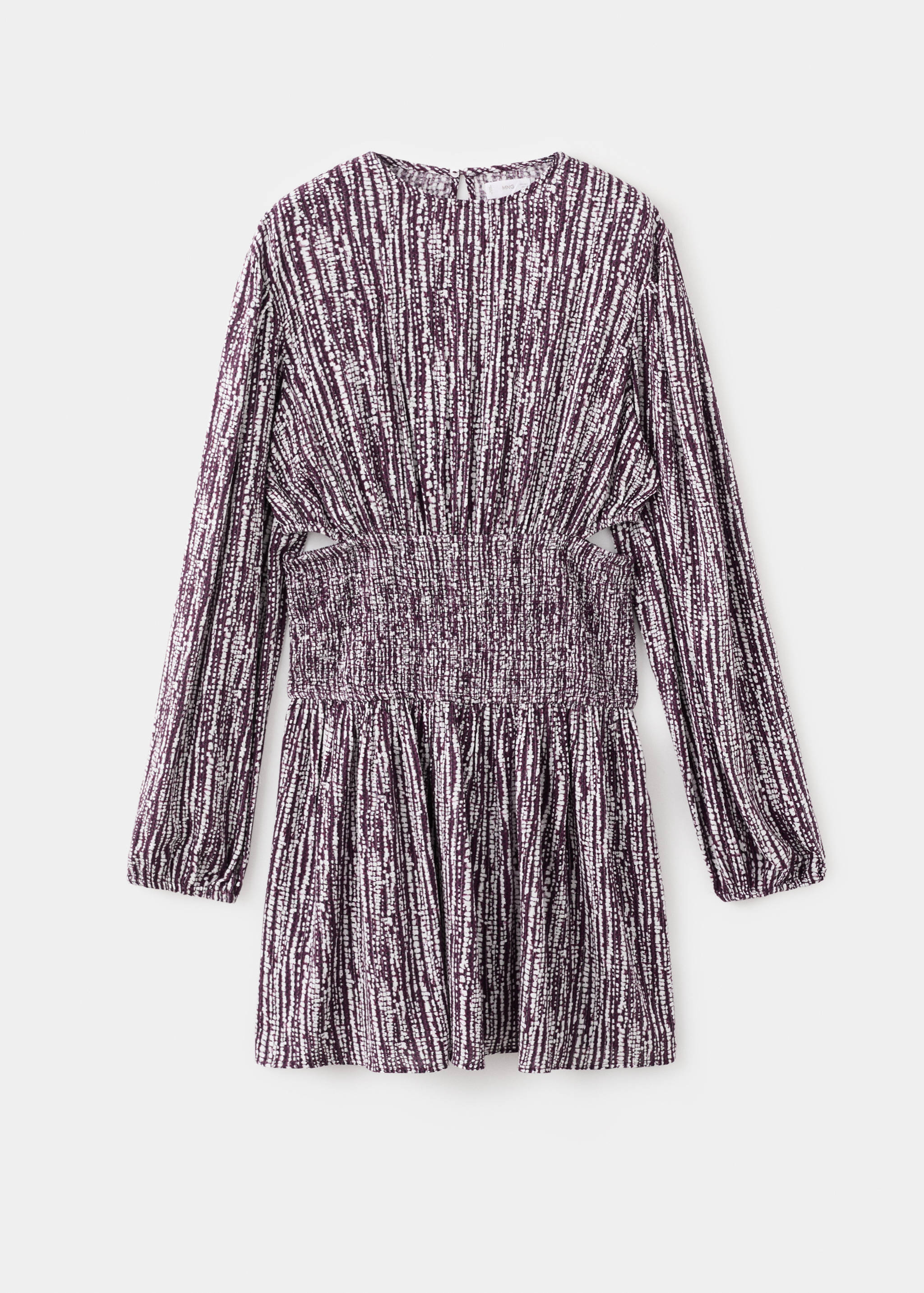 Lurex cut-out print dress - Article without model