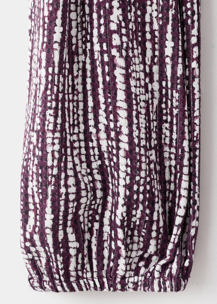 Lurex cut-out print dress — Light/Pastel Purple