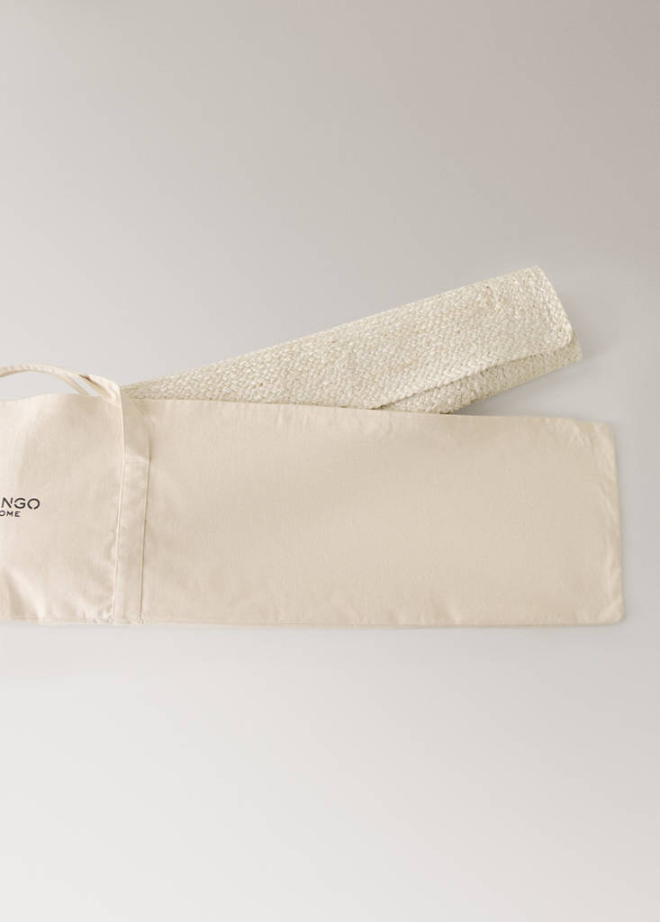 Medium carpet storage bag — Ecru