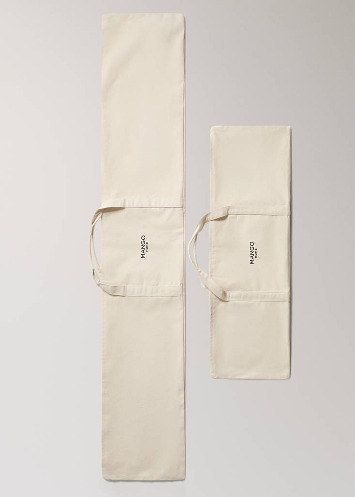 Medium carpet storage bag — Ecru