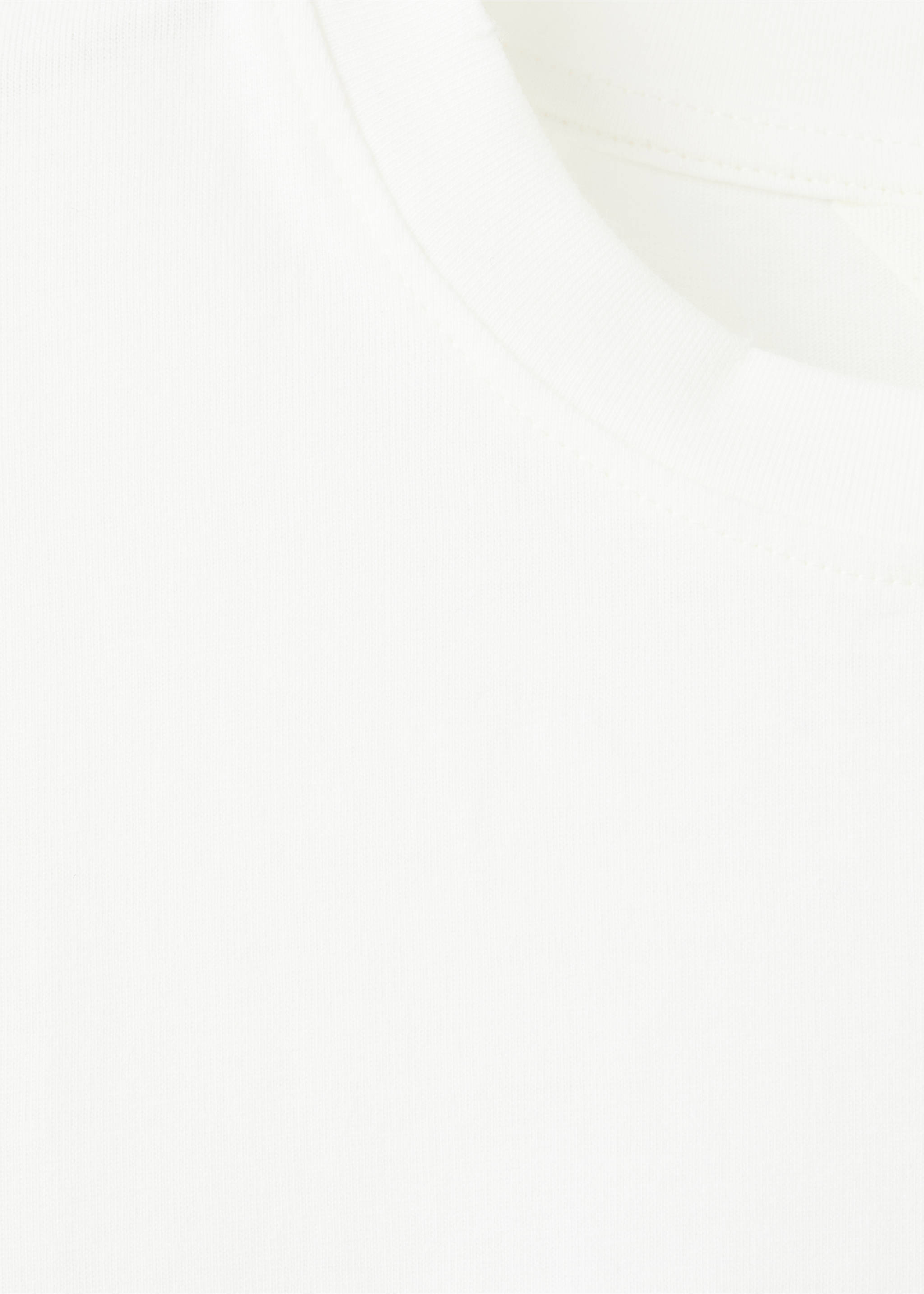 Embroidered short-sleeved t-shirt - Details of the article 8, Off White. Ref: 27081514-00.