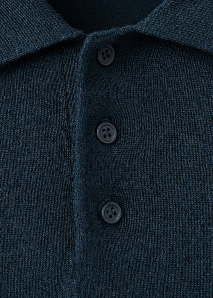 Polo neck sweater — Navy