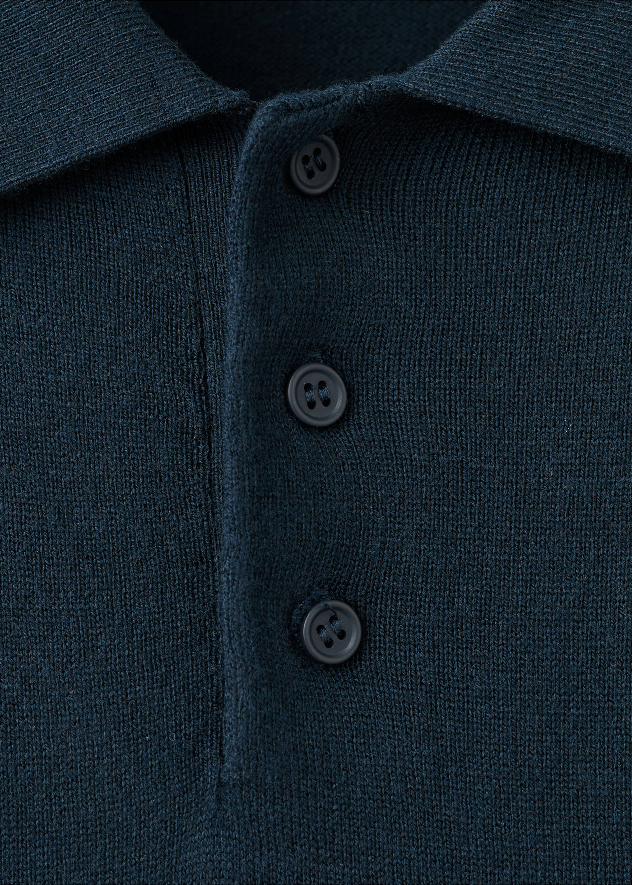 Pullover mit Polo-Kragen - Detail des Artikels 0, Marineblau. Ref: 27081515-00.