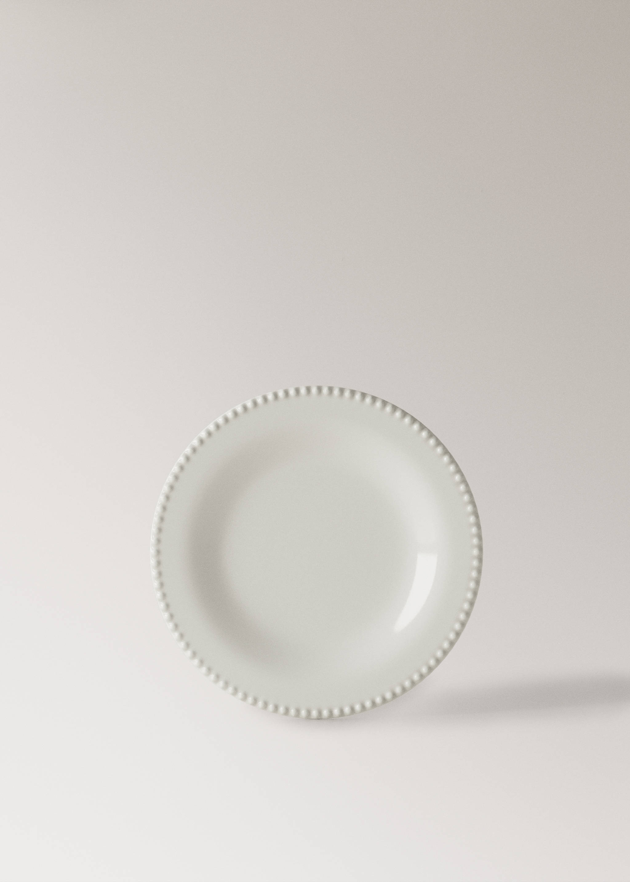 Decorative stoneware dessert plate - Article without model