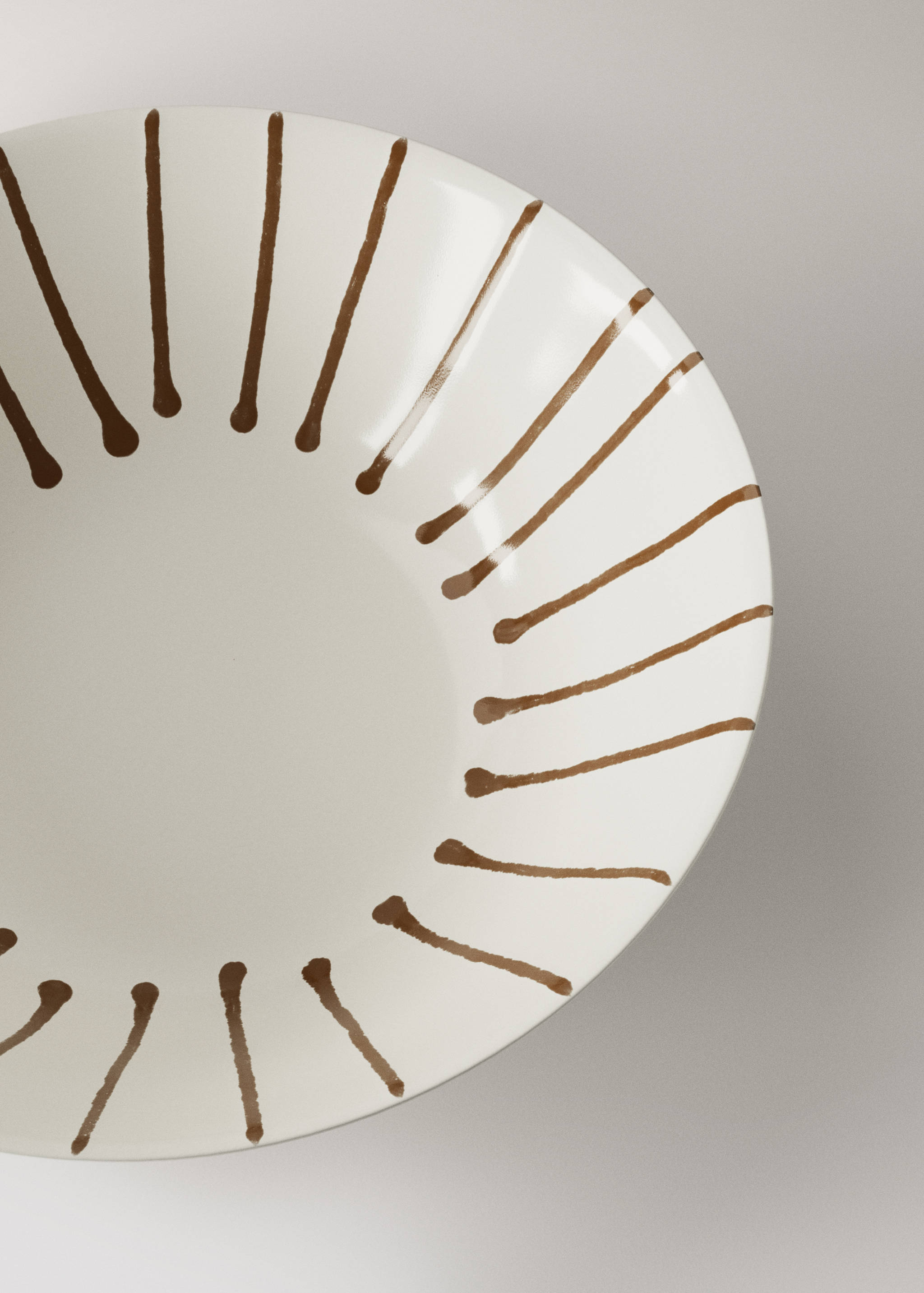 Painted stoneware bowl - Details of the article 2