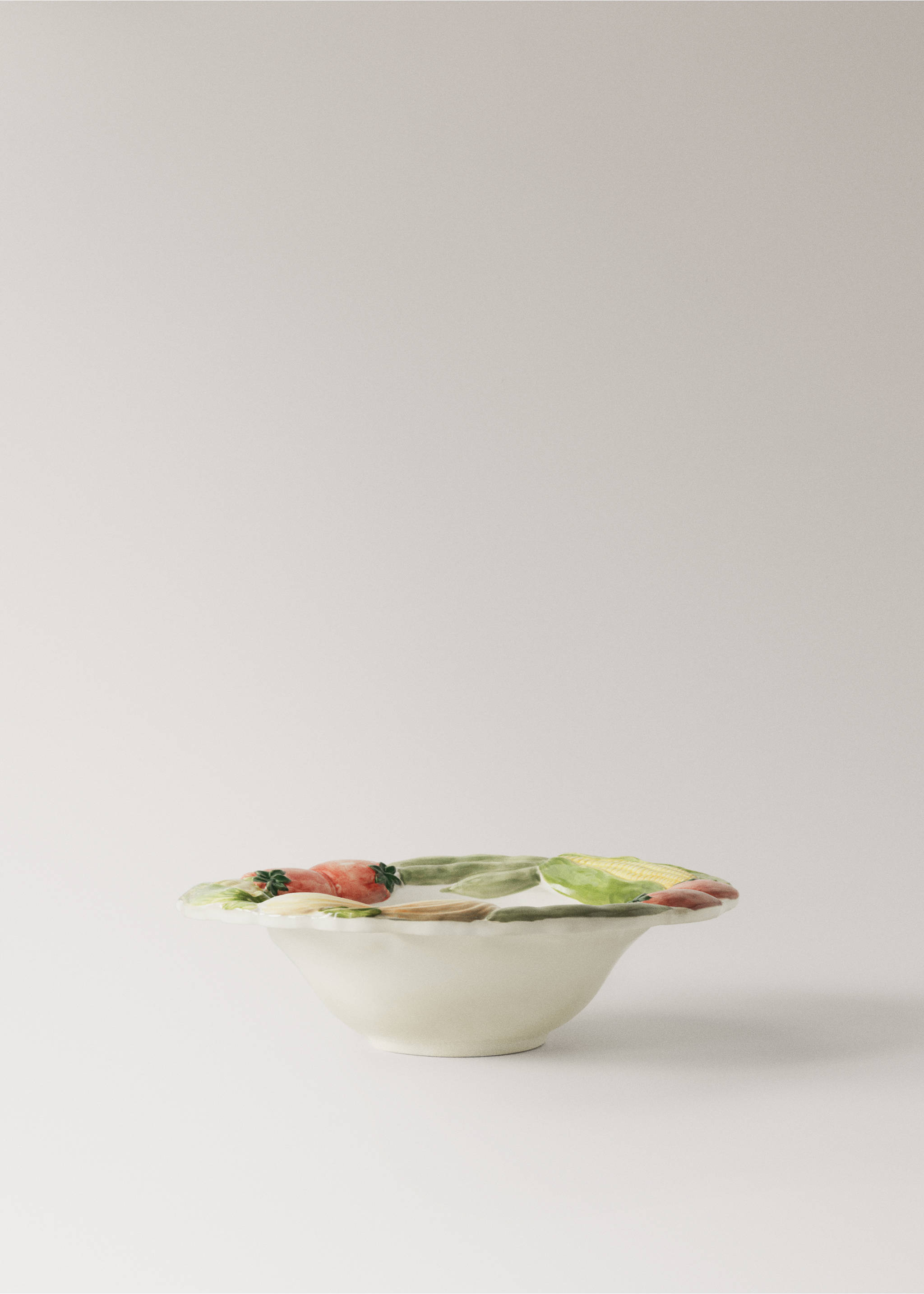 Schale aus Keramik für Obst - Artikel ohne Model, Weiß. Ref: 27081532-00.