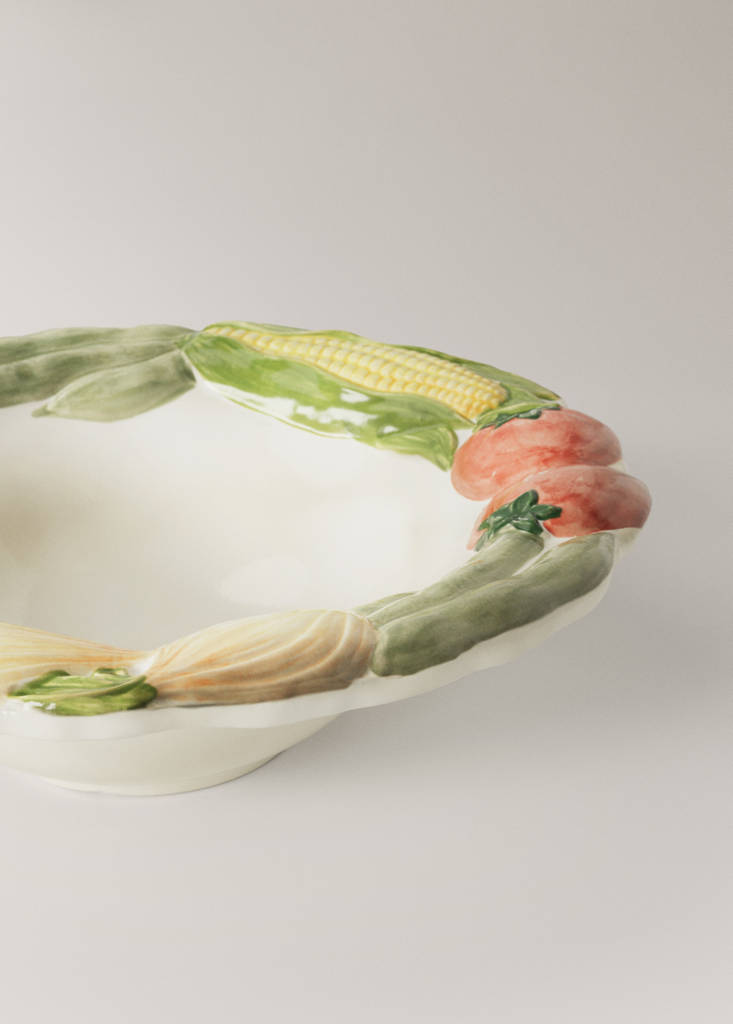 Fruit earthenware bowl — White