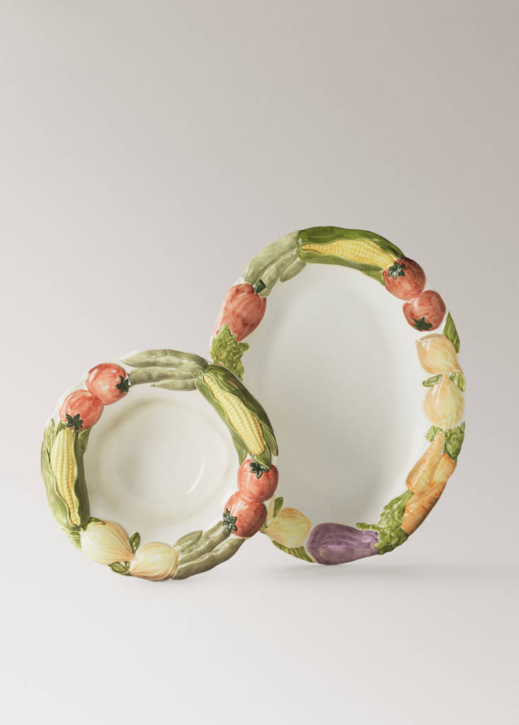 Fruit earthenware bowl — White