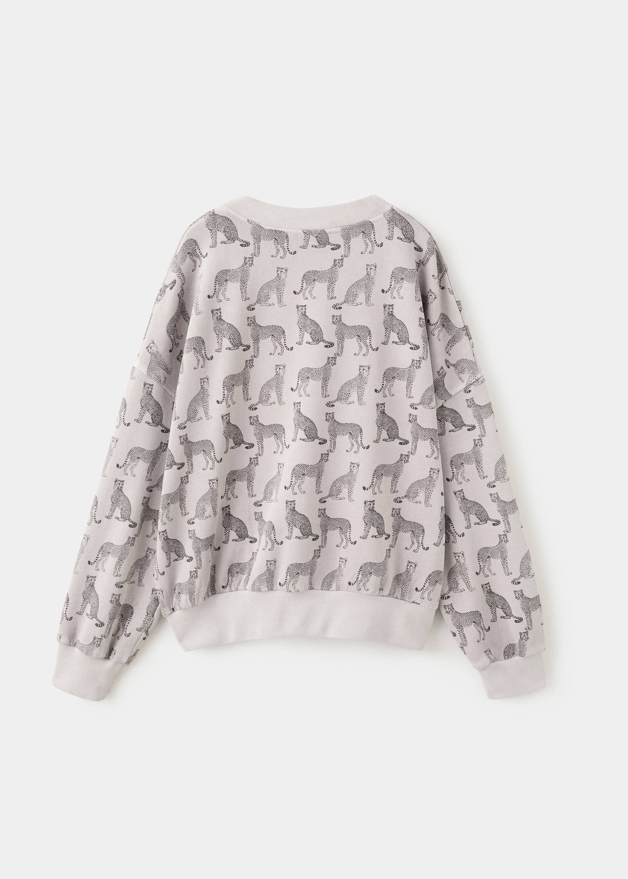 Printed cotton sweatshirt - Reverse of the article