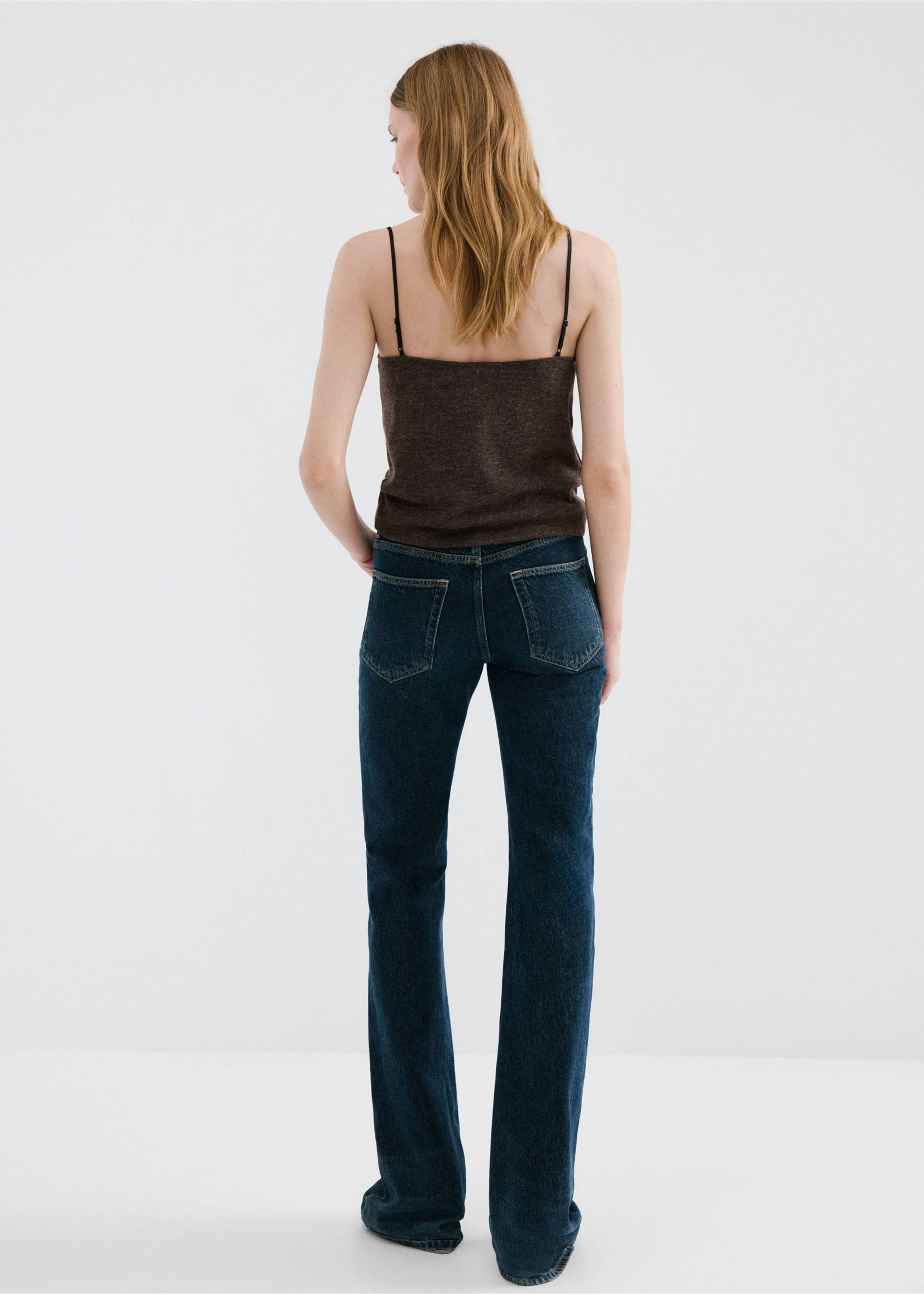 Top escote encaje - Reverso del artículo, Chocolate. Ref: 27081535-00.