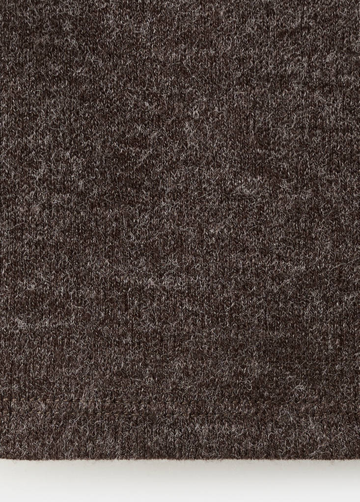 Top with lace neck — Chocolate