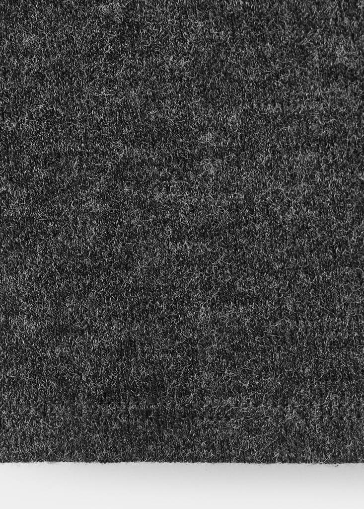 Top with lace neck — Dark Heather Grey