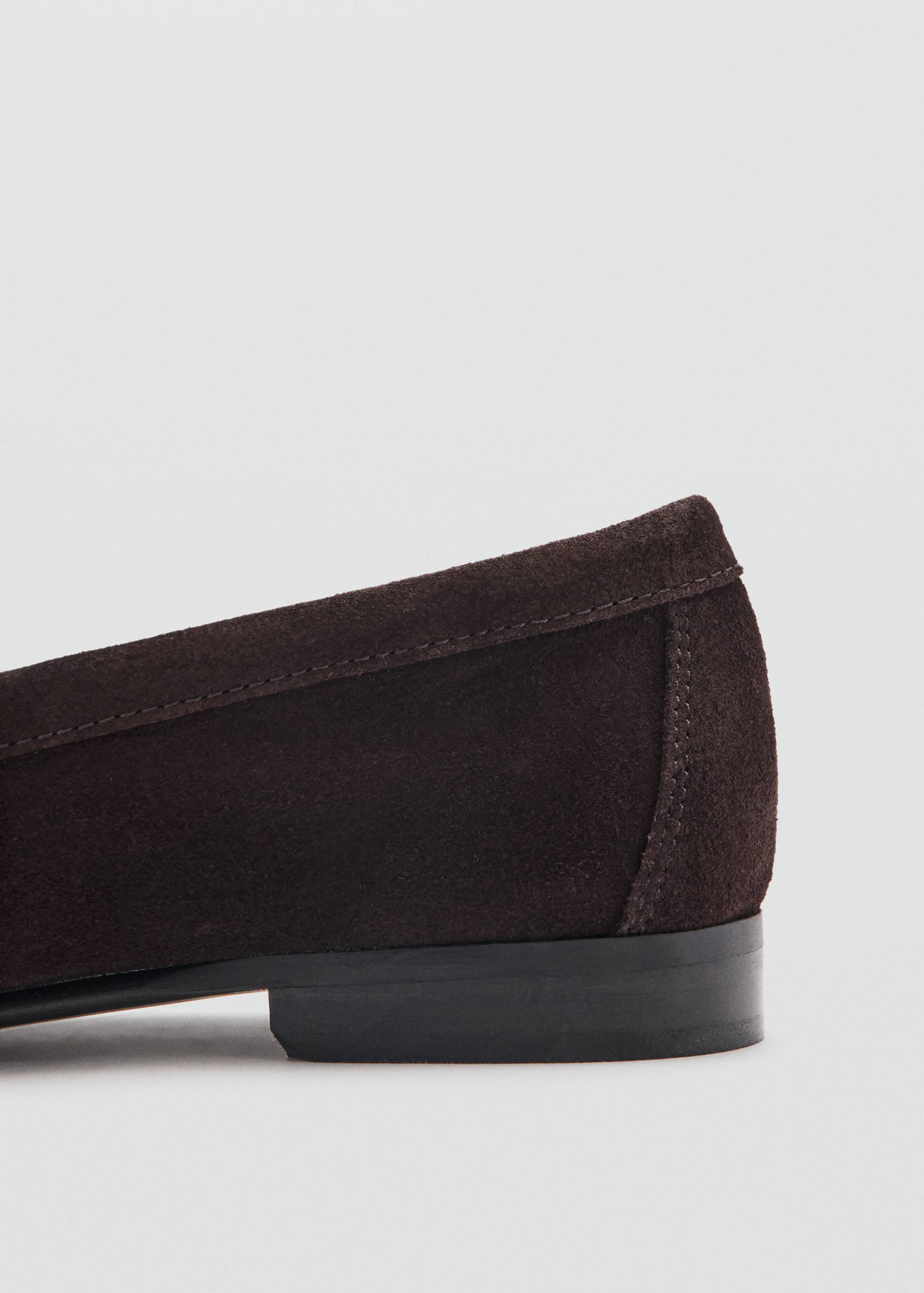 Gathered suede moccasins - Details of the article 1