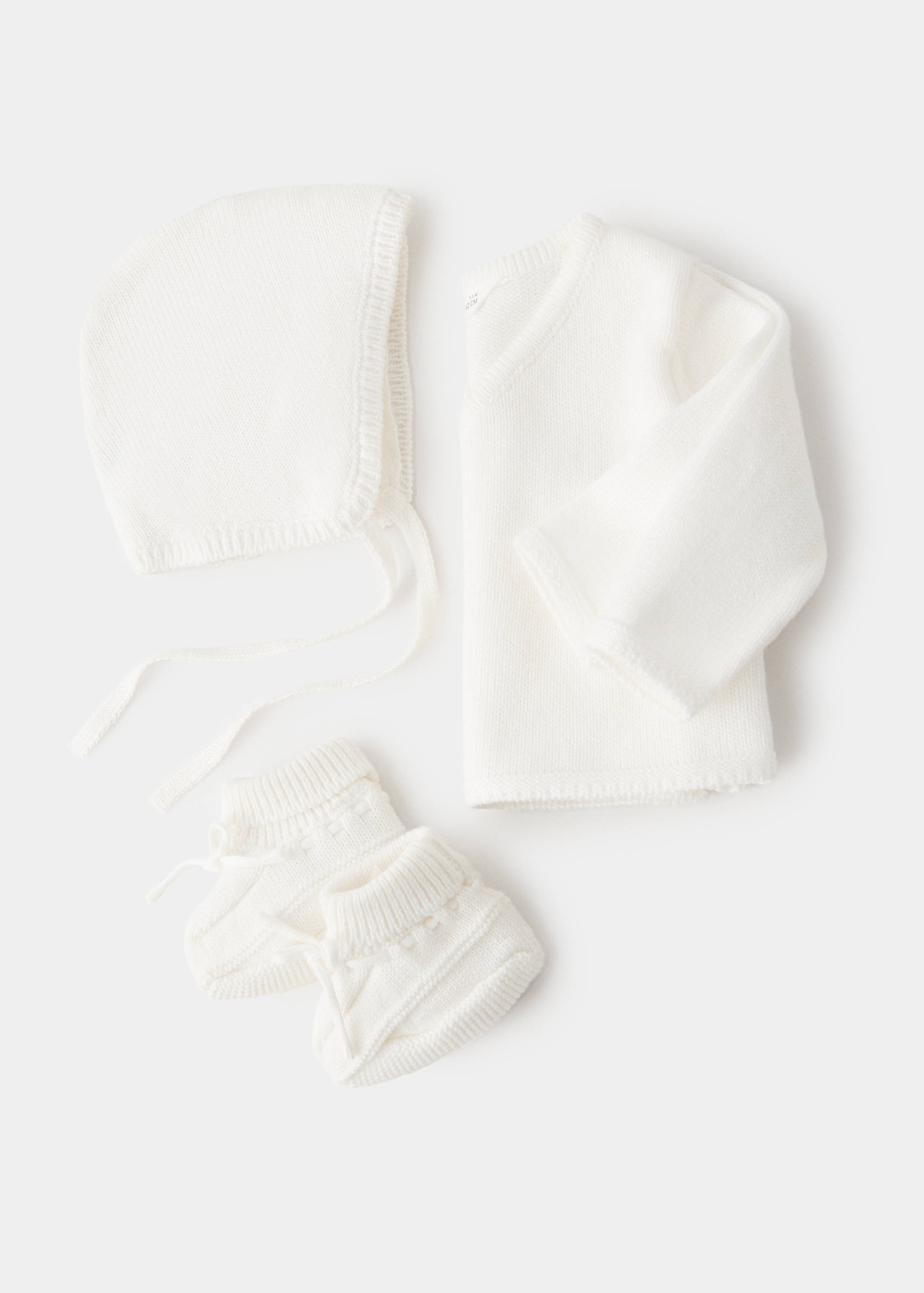 Patucos punto lazo - Reverso del artículo