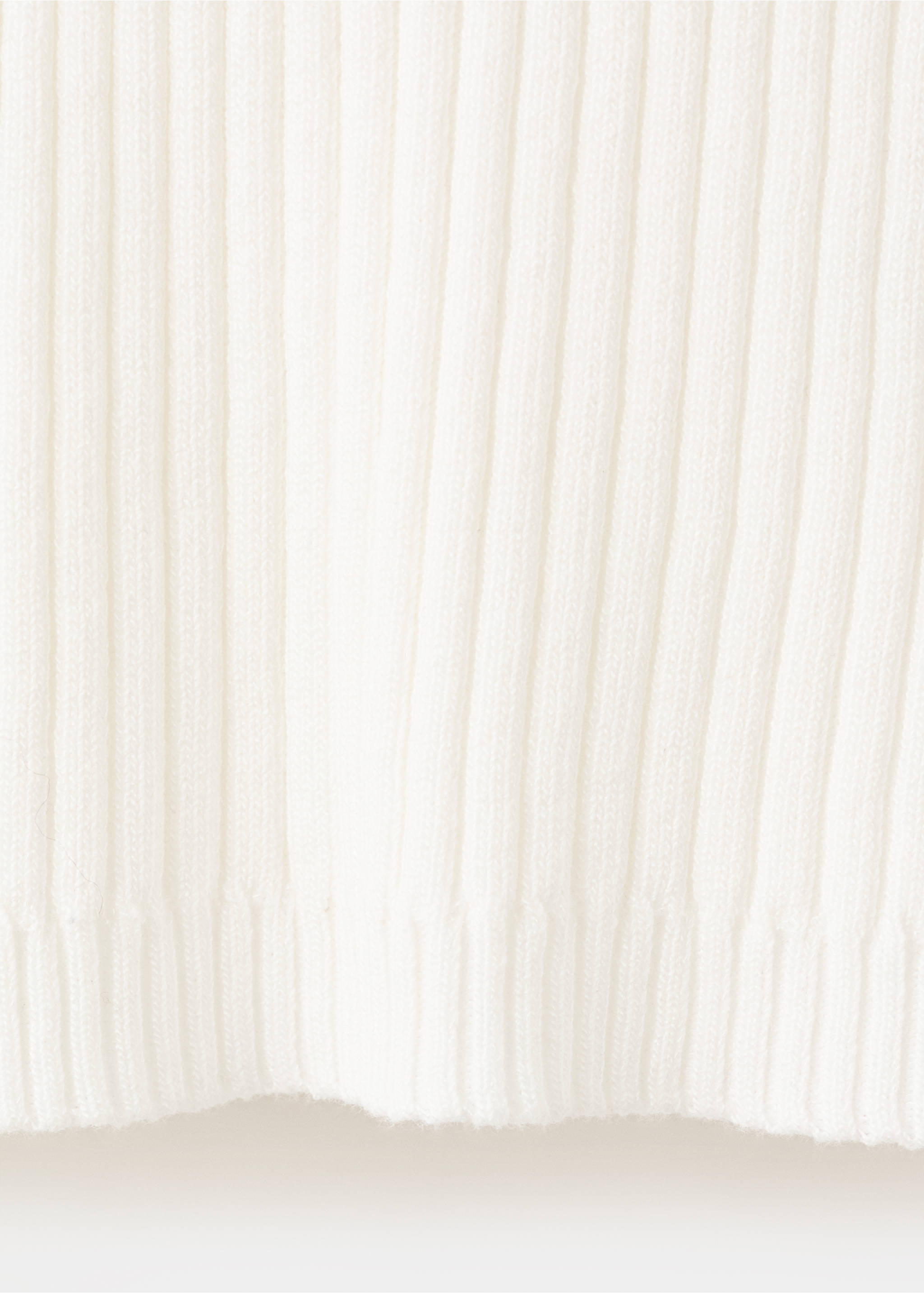 Contrast collar button jumper - Details of the article 0, Off White. Ref: 27082539-00.