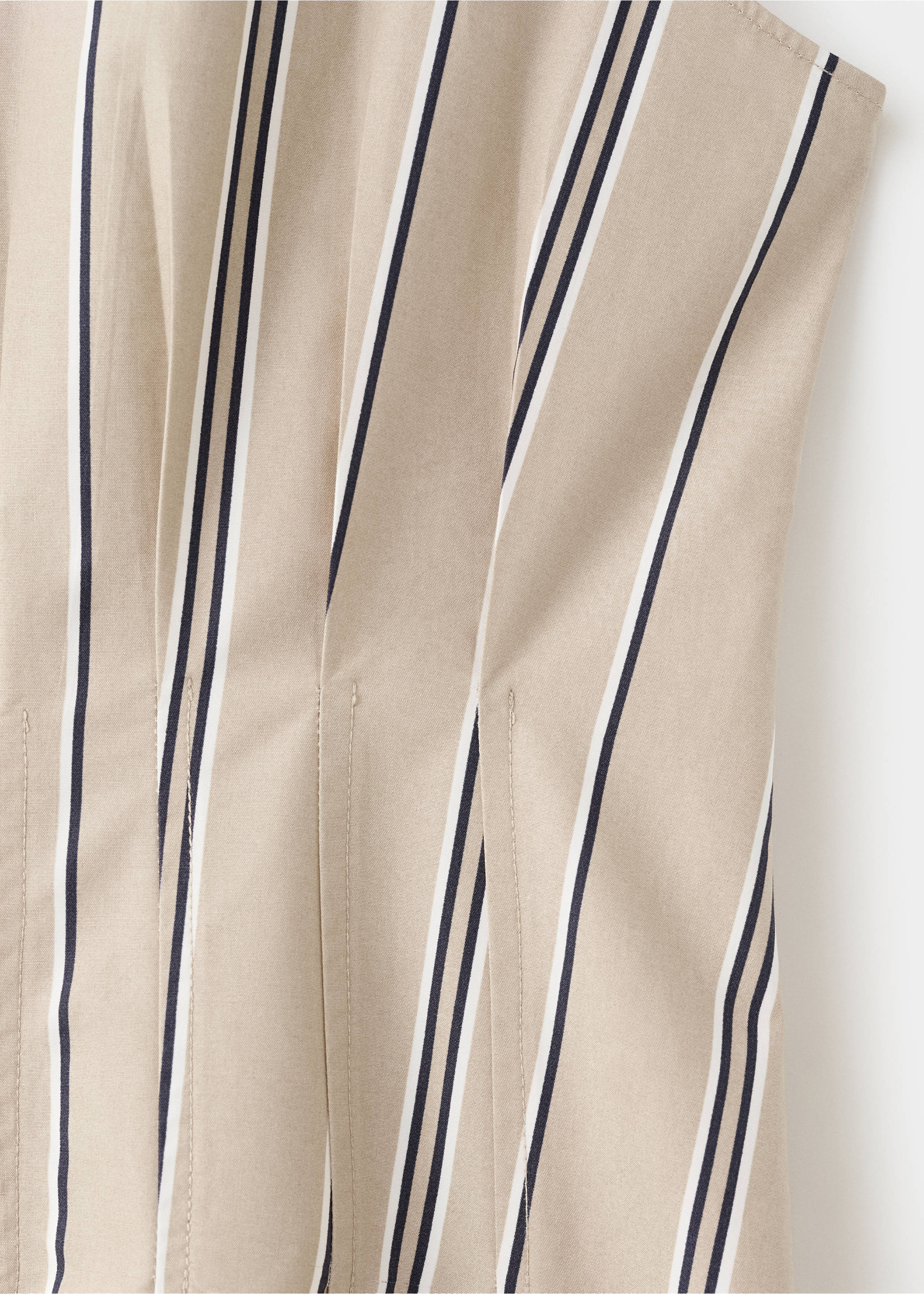 A-line shirt dress - Details of the article 0, Medium Brown. Ref: 27082541-00.