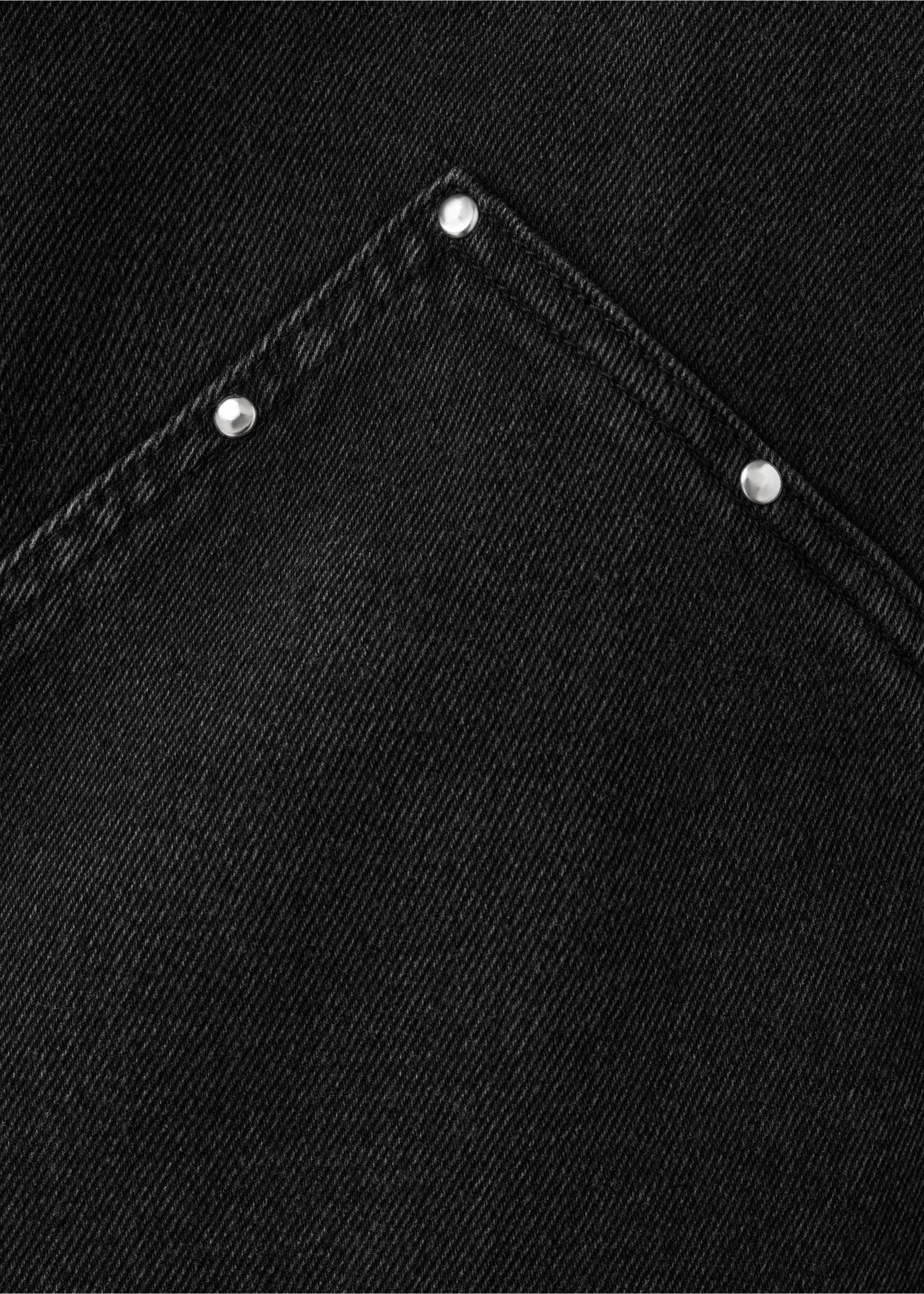 Jeansskjorta nitar - Detaljer om artikeln 0, Black denim. Ref: 27082543-00.