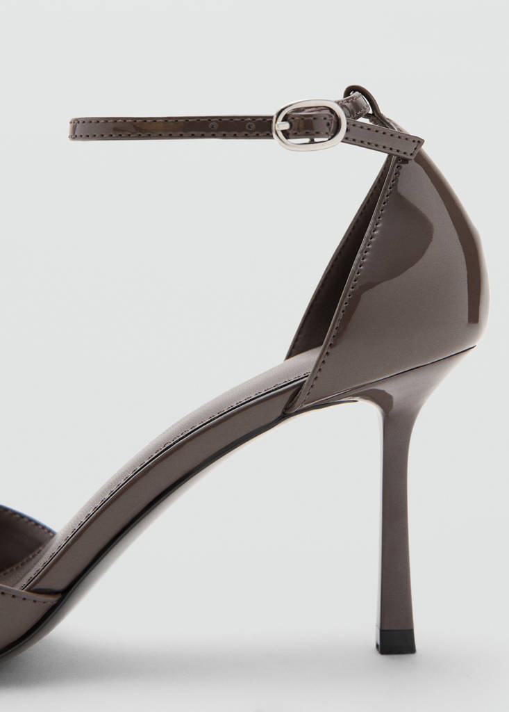 Patent heeled shoes — Dark Heather Grey